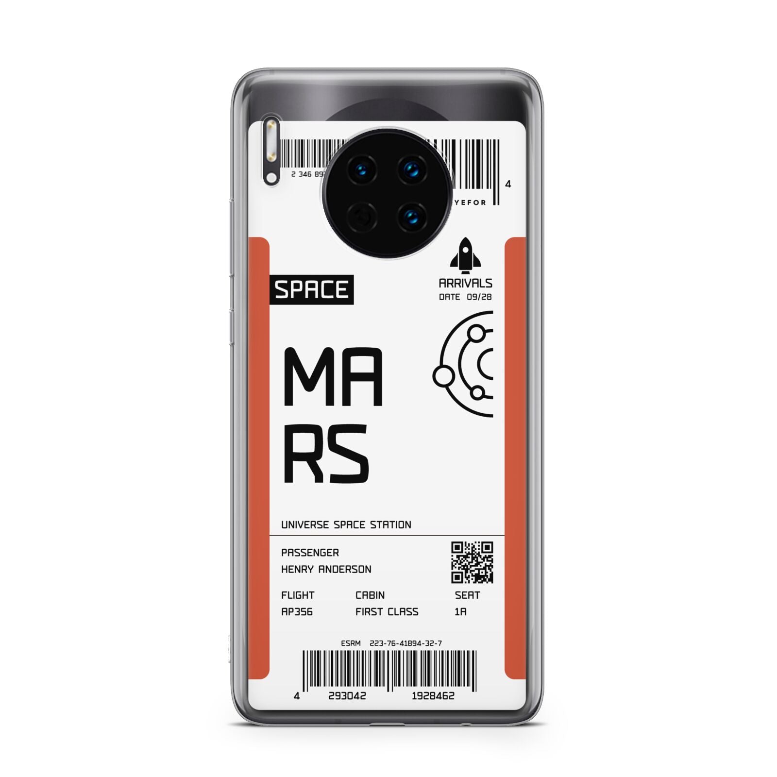 Personalised Planet Boarding Pass Huawei Mate 30