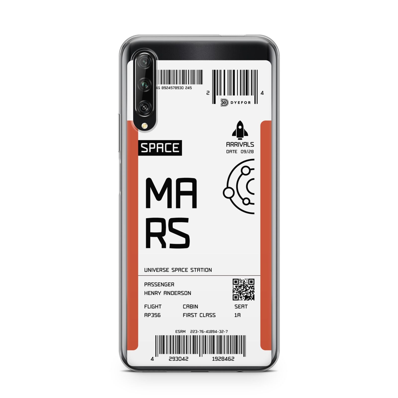 Personalised Planet Boarding Pass Huawei P Smart Pro 2019