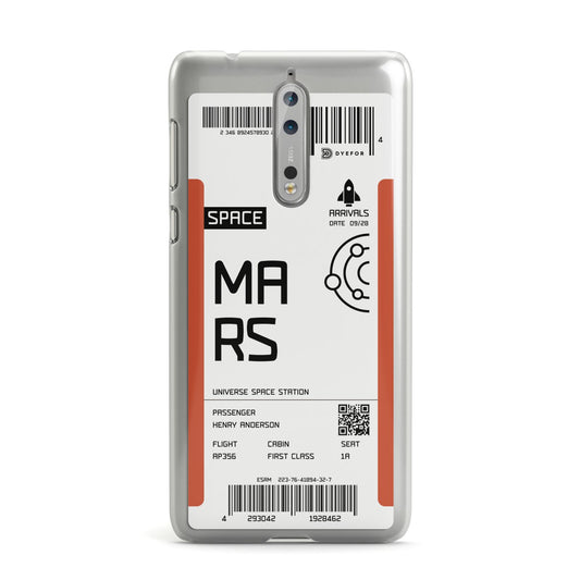 Personalised Planet Boarding Pass Nokia Case