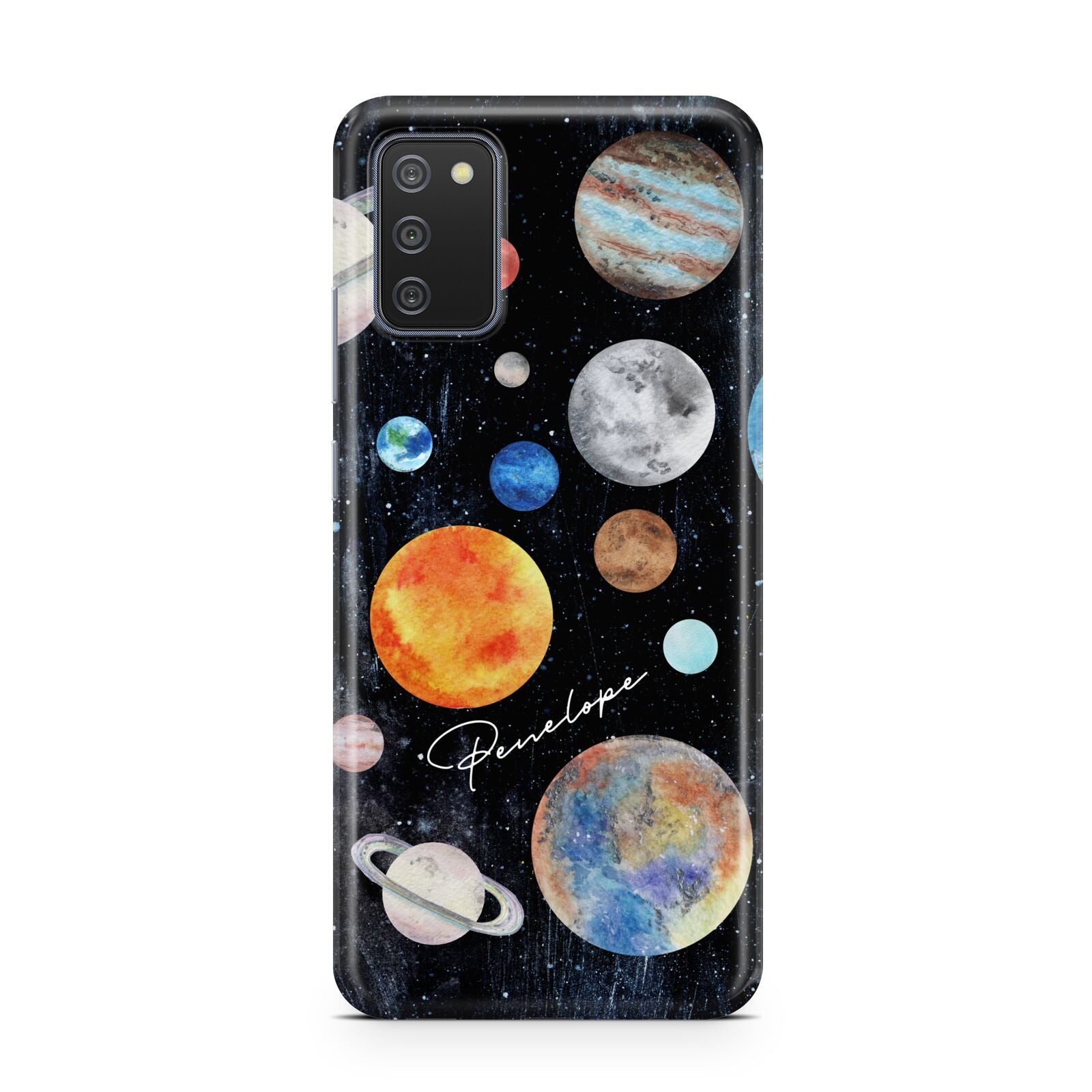 Personalised Planets Samsung A02s Case