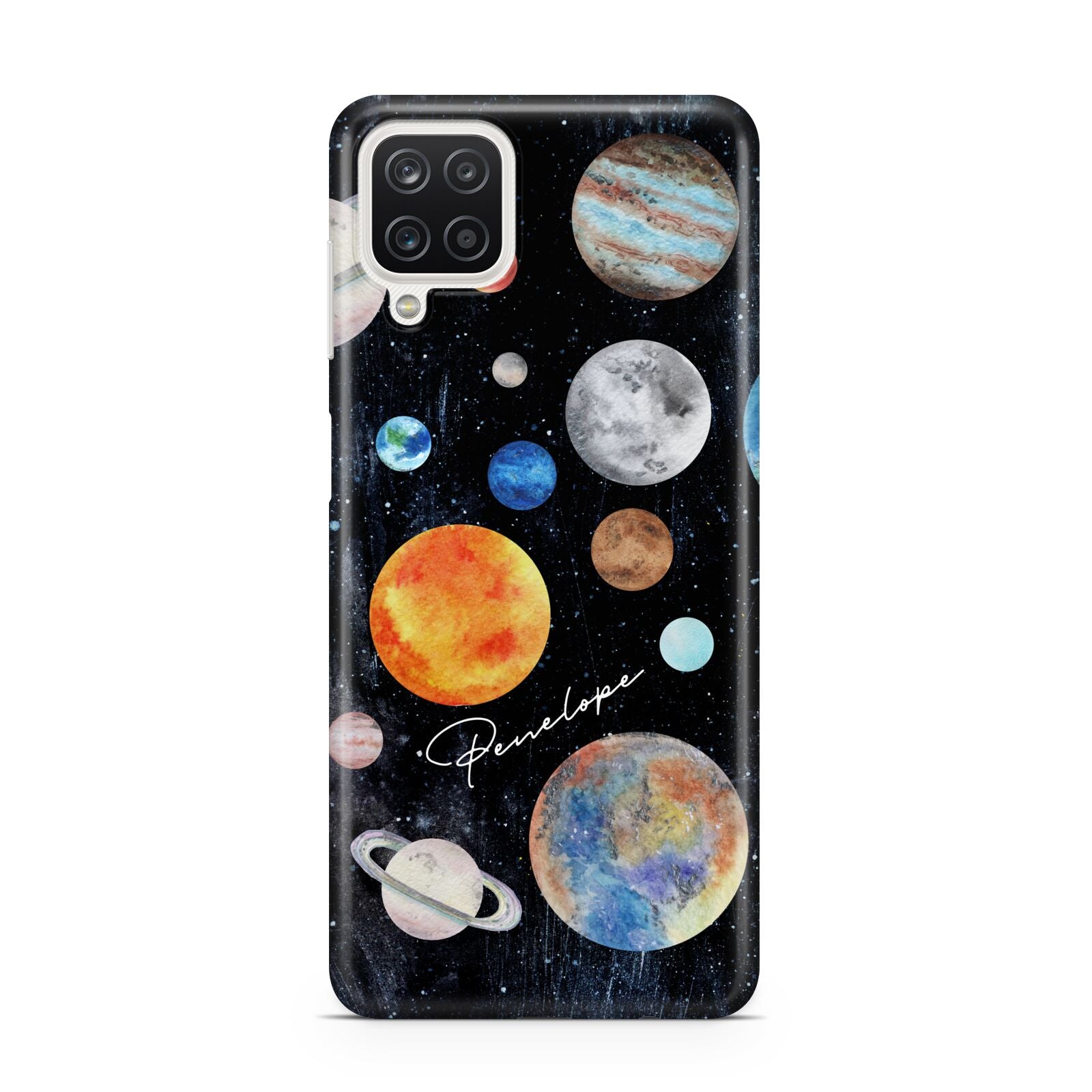 Personalised Planets Samsung A12 Case