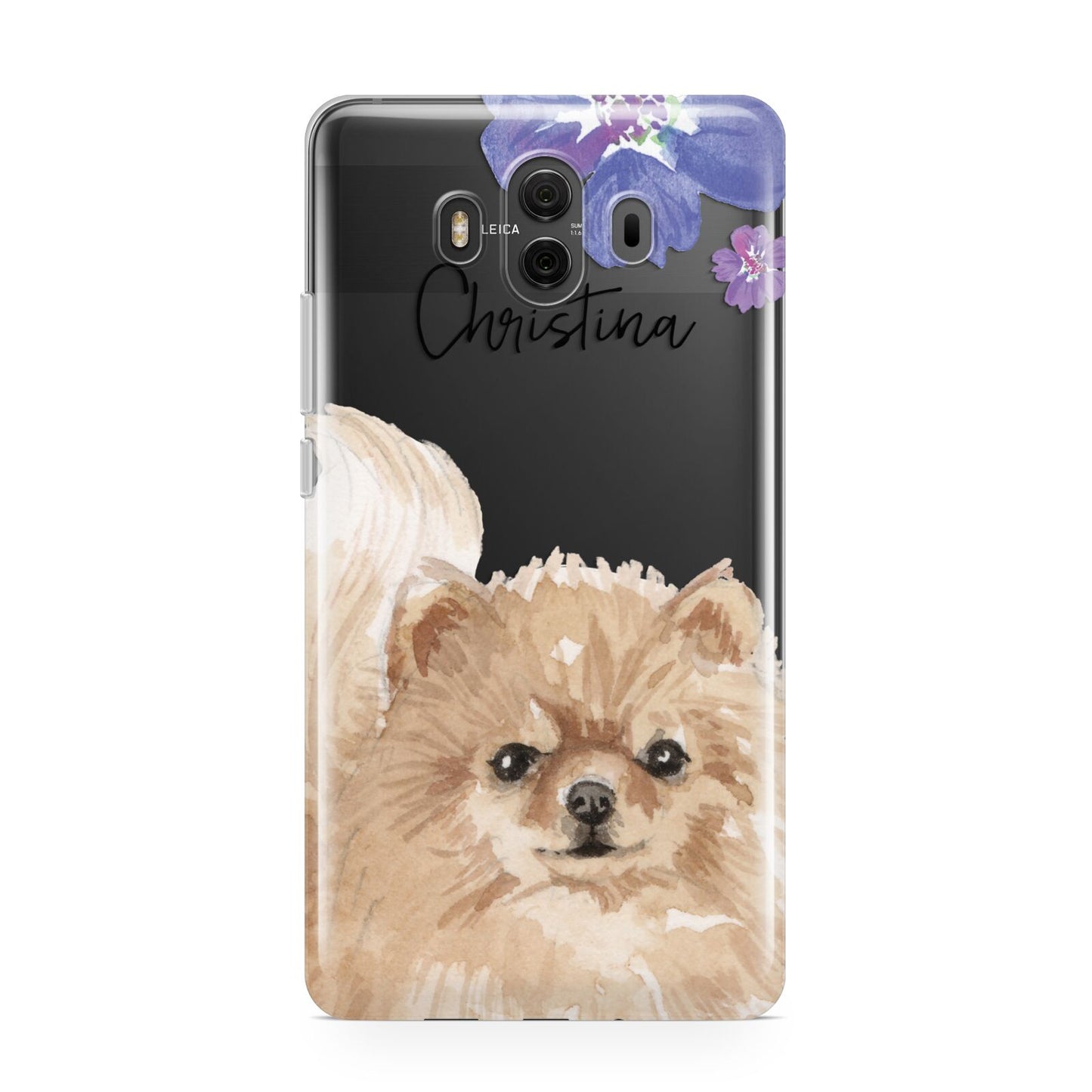 Personalised Pomeranian Huawei Mate 10 Protective Phone Case