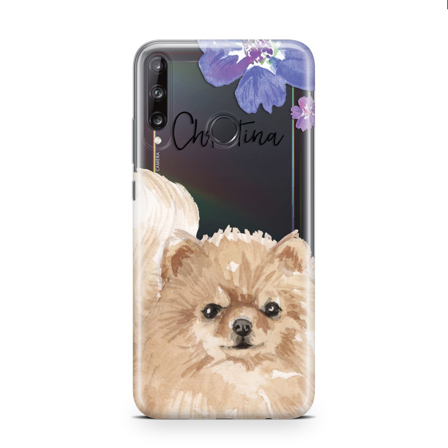 Personalised Pomeranian Huawei P40 Lite E Phone Case