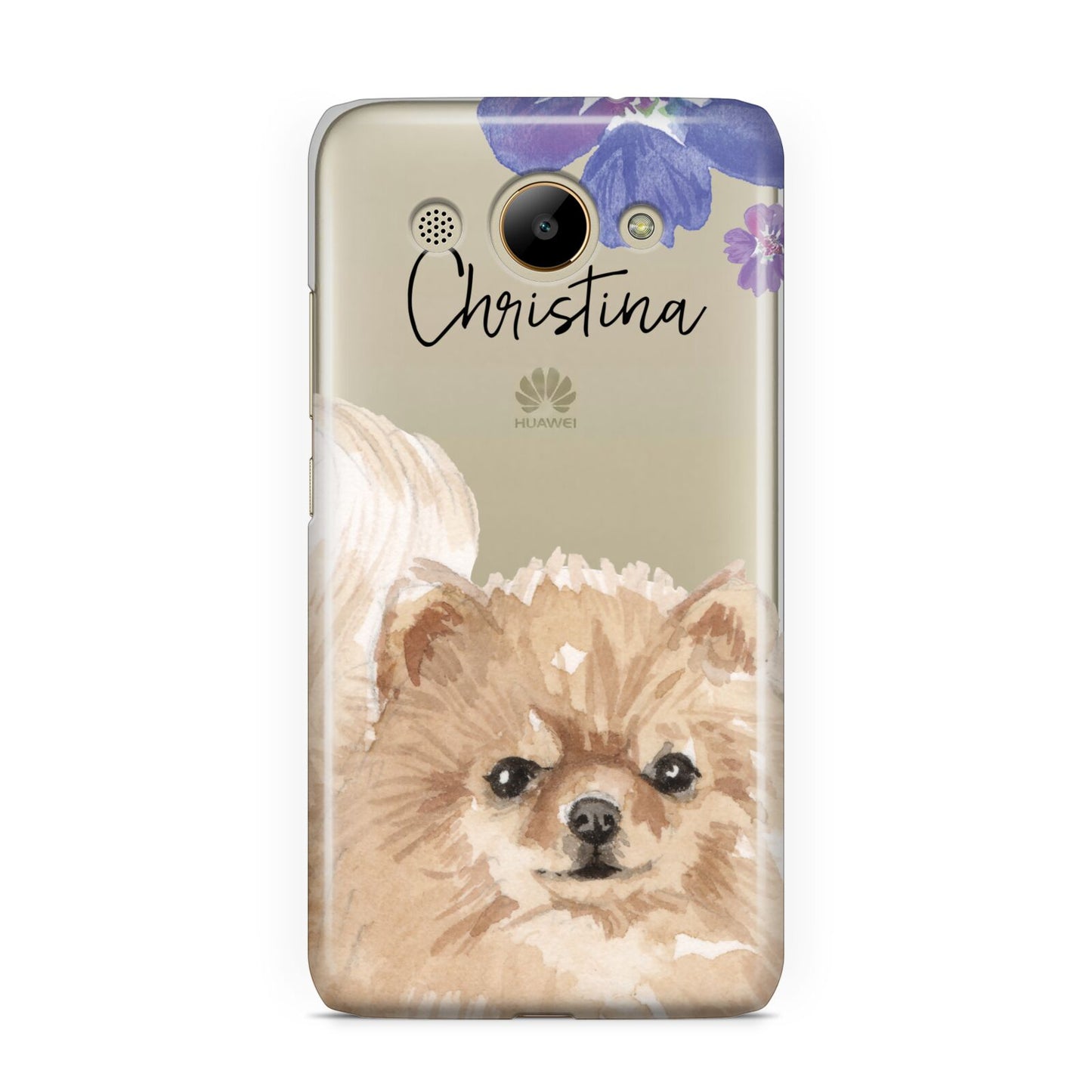 Personalised Pomeranian Huawei Y3 2017