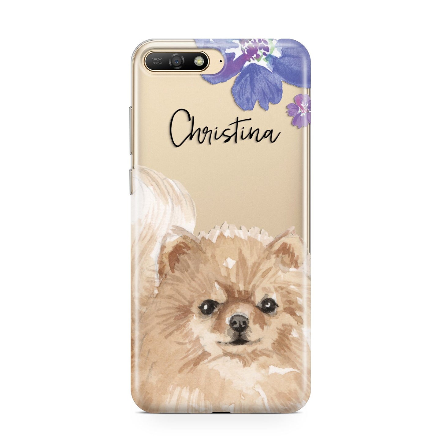 Personalised Pomeranian Huawei Y6 2018