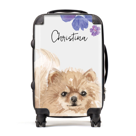 Personalised Pomeranian Suitcase