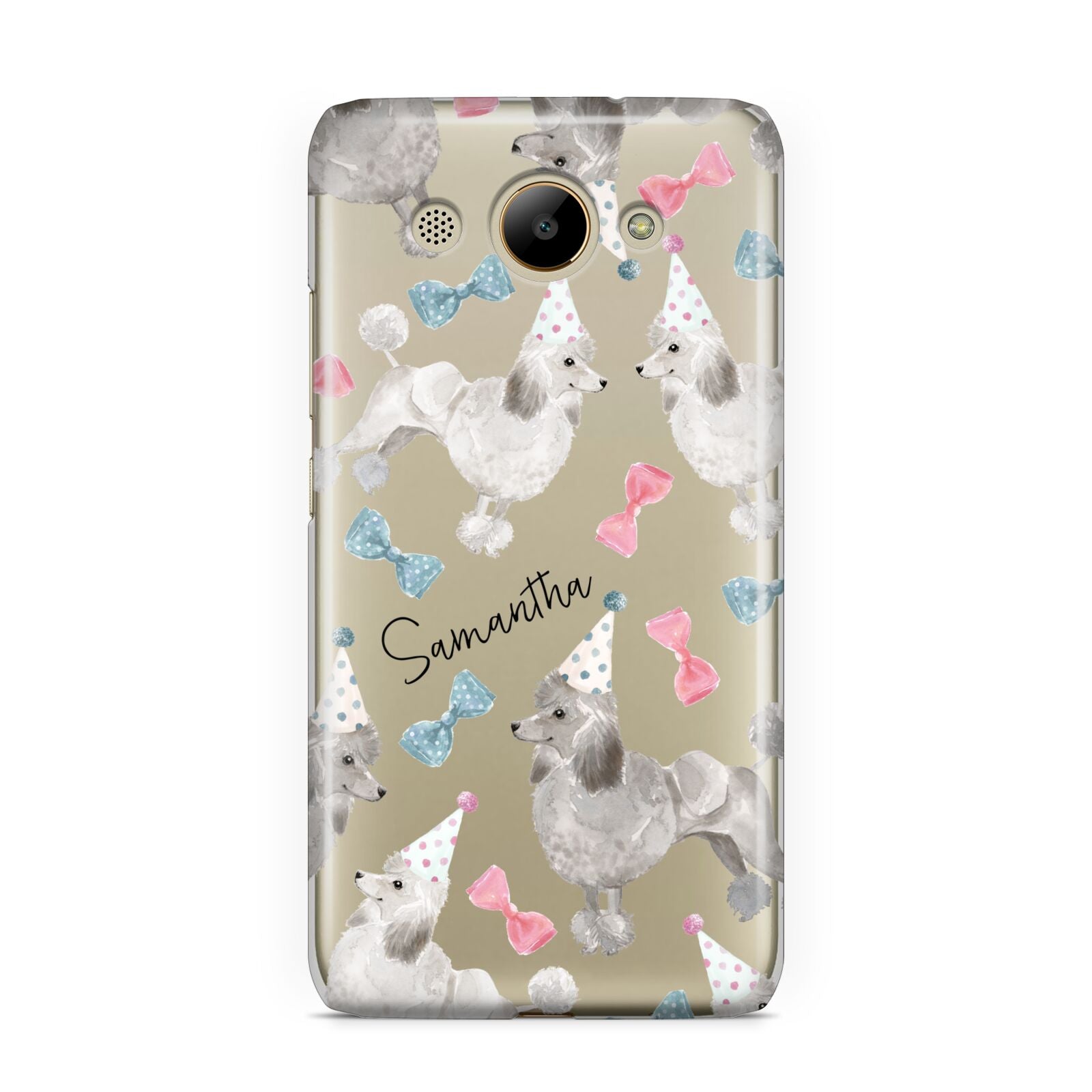 Personalised Poodle Dog Huawei Y3 2017