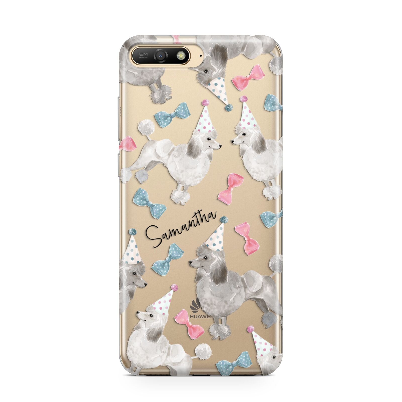 Personalised Poodle Dog Huawei Y6 2018