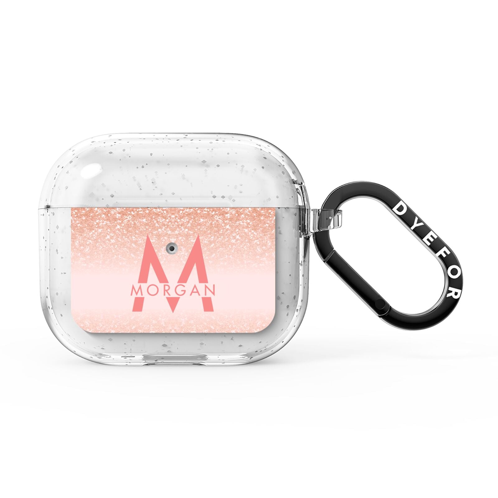 Personalised Printed Glitter Name Initials AirPods Glitter Case 3rd Gen