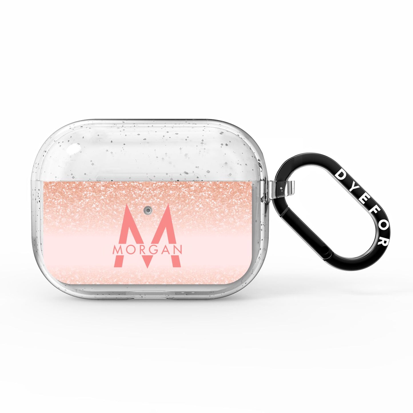 Personalised Printed Glitter Name Initials AirPods Pro Glitter Case