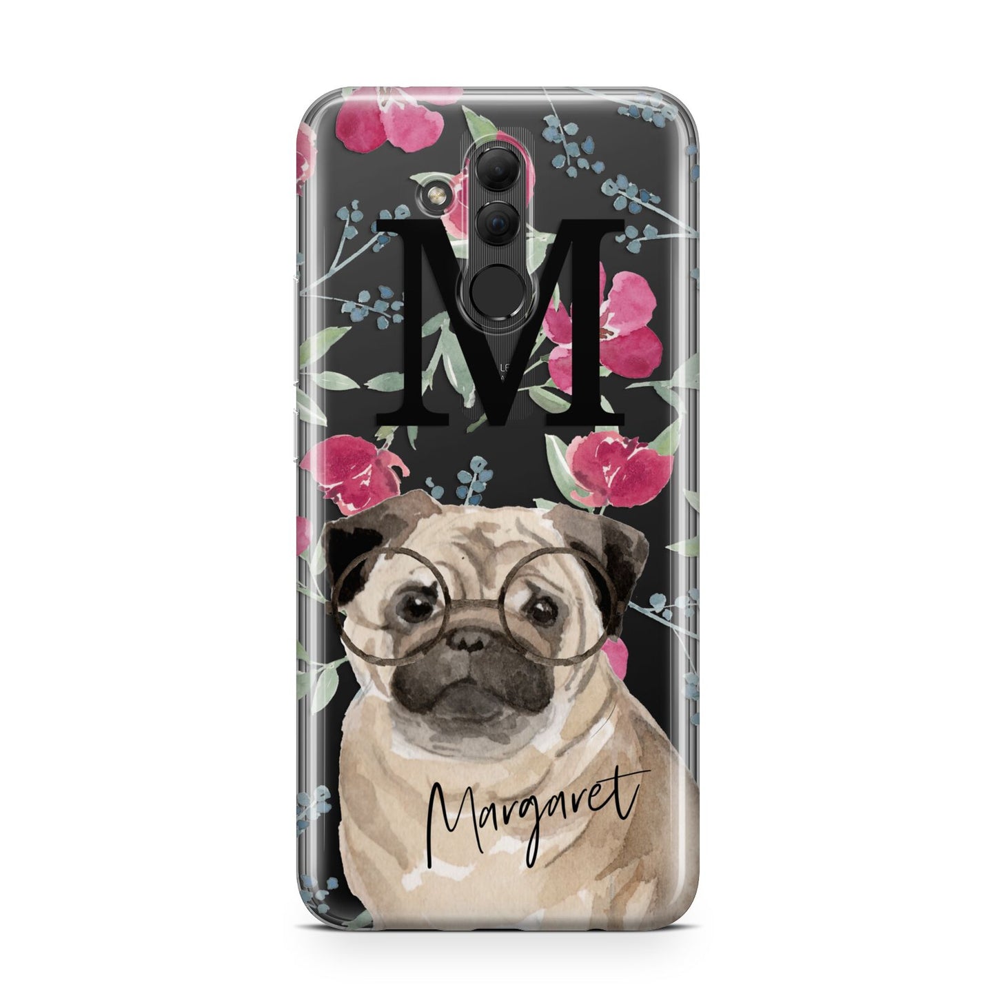 Personalised Pug Dog Huawei Mate 20 Lite