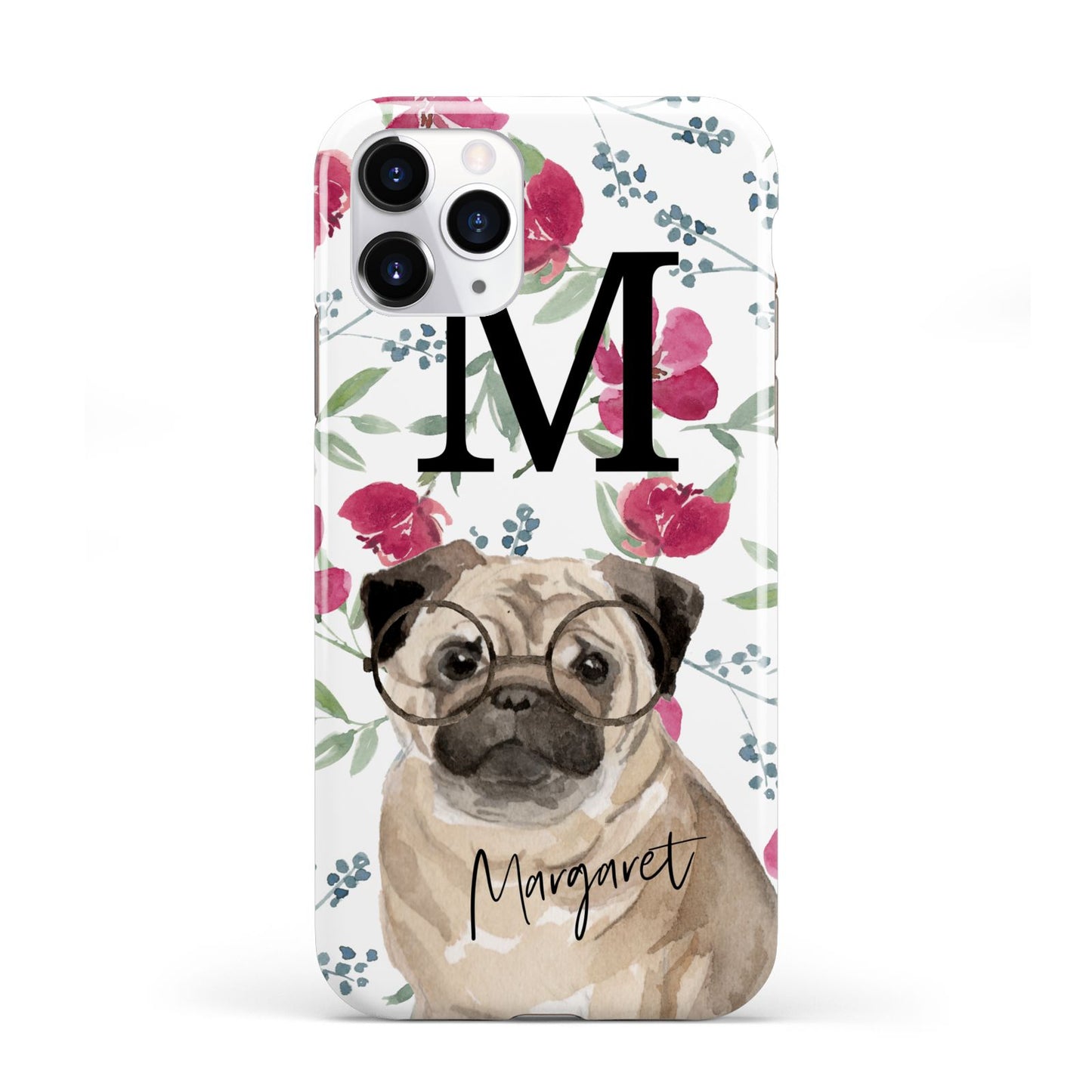 Personalised Pug Dog iPhone 11 Pro 3D Tough Case