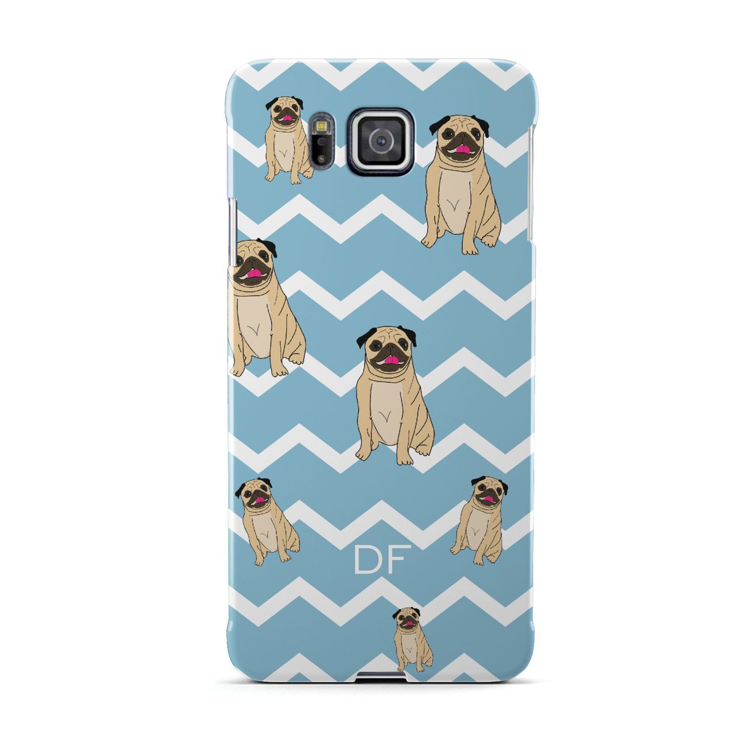 Personalised Pug Initials Samsung Galaxy Alpha Case