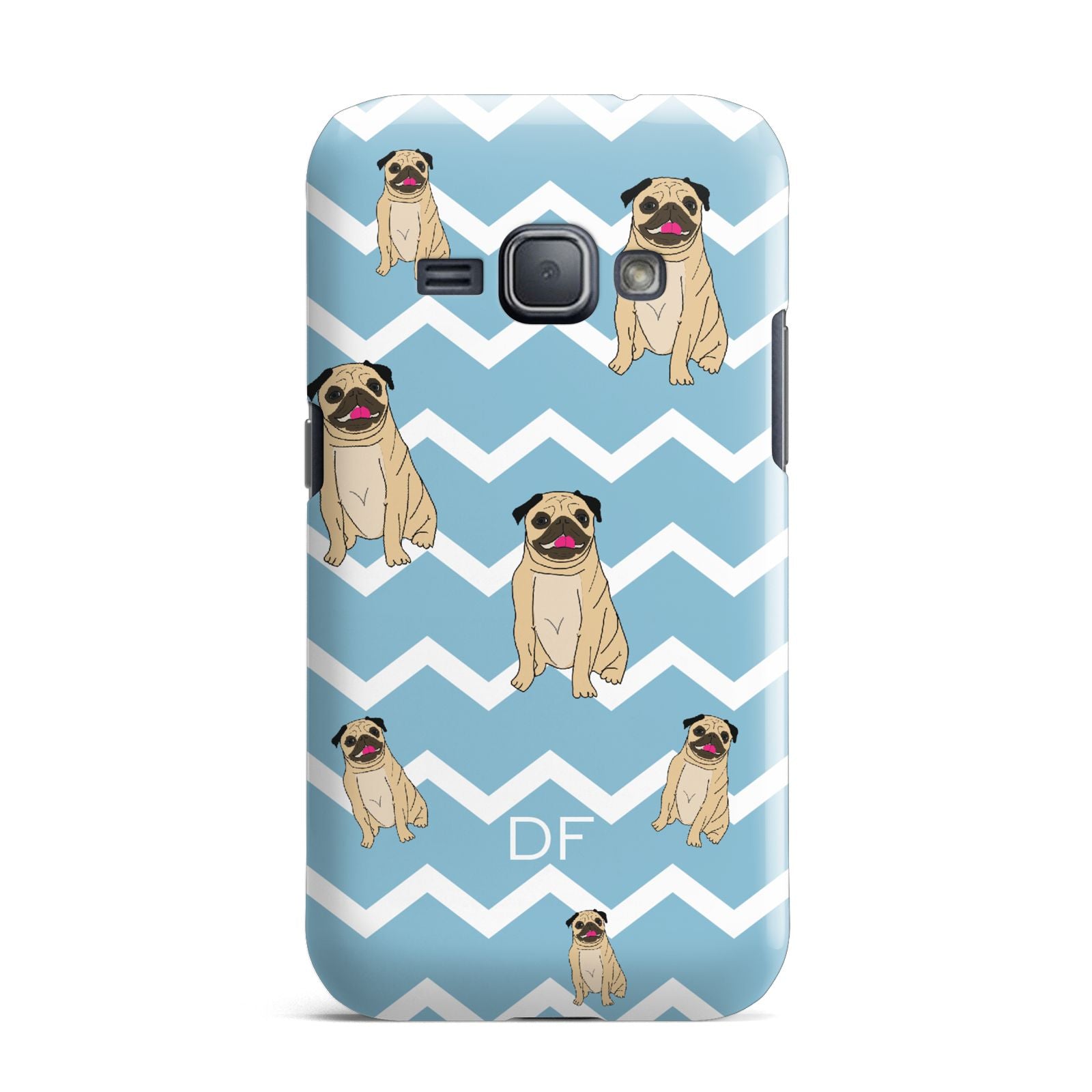 Personalised Pug Initials Samsung Galaxy J1 2016 Case