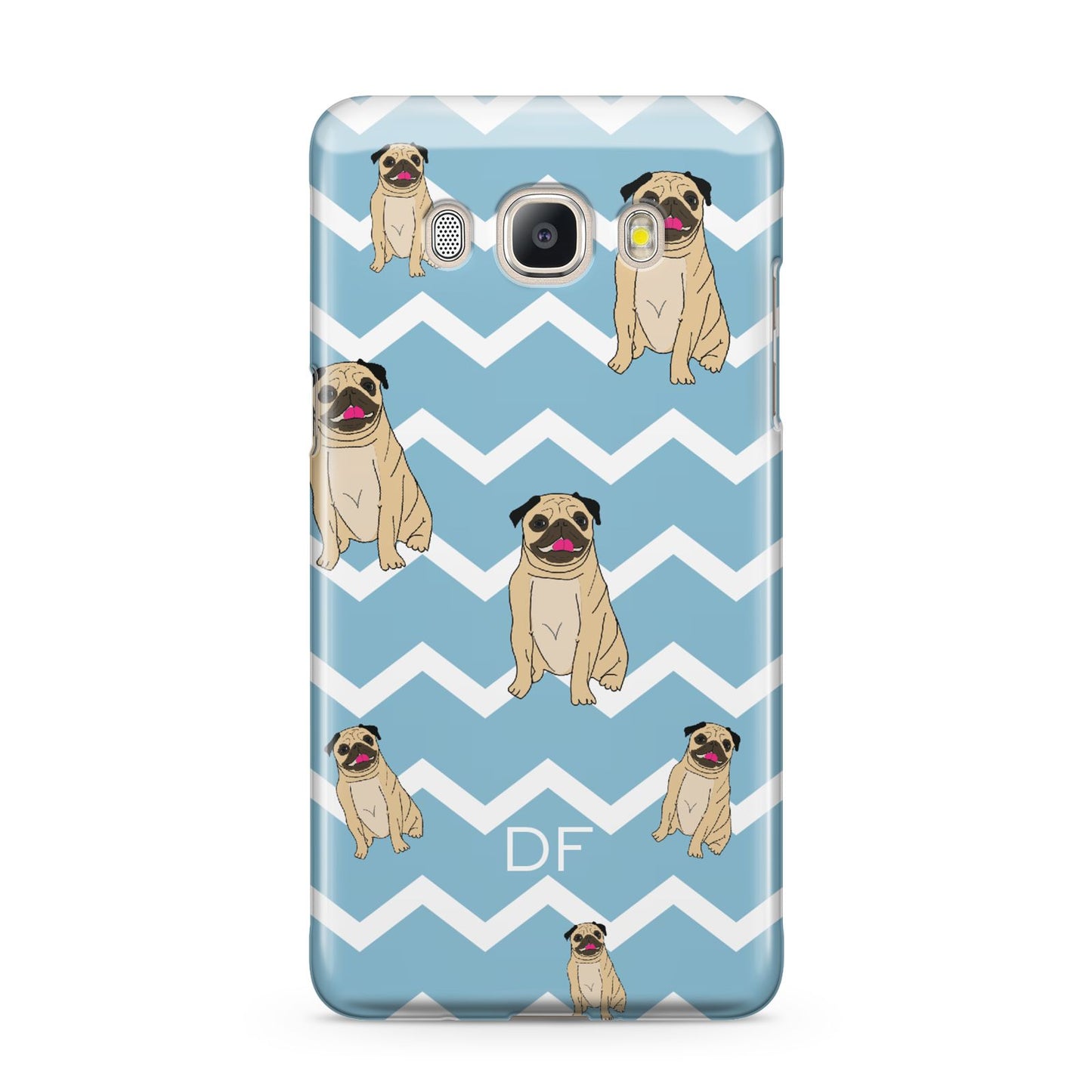 Personalised Pug Initials Samsung Galaxy J5 2016 Case