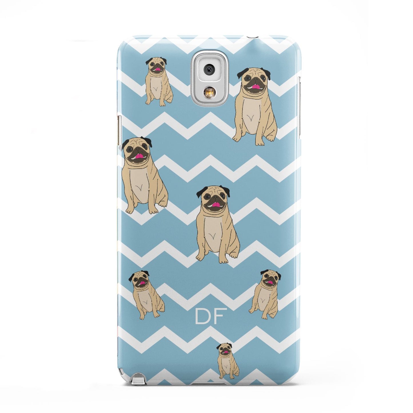 Personalised Pug Initials Samsung Galaxy Note 3 Case