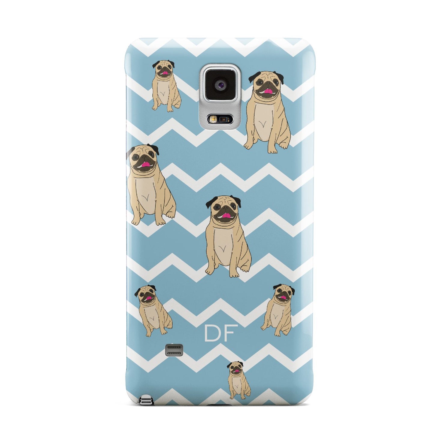 Personalised Pug Initials Samsung Galaxy Note 4 Case