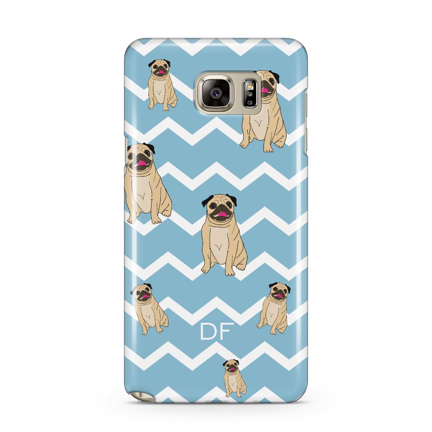 Personalised Pug Initials Samsung Galaxy Note 5 Case