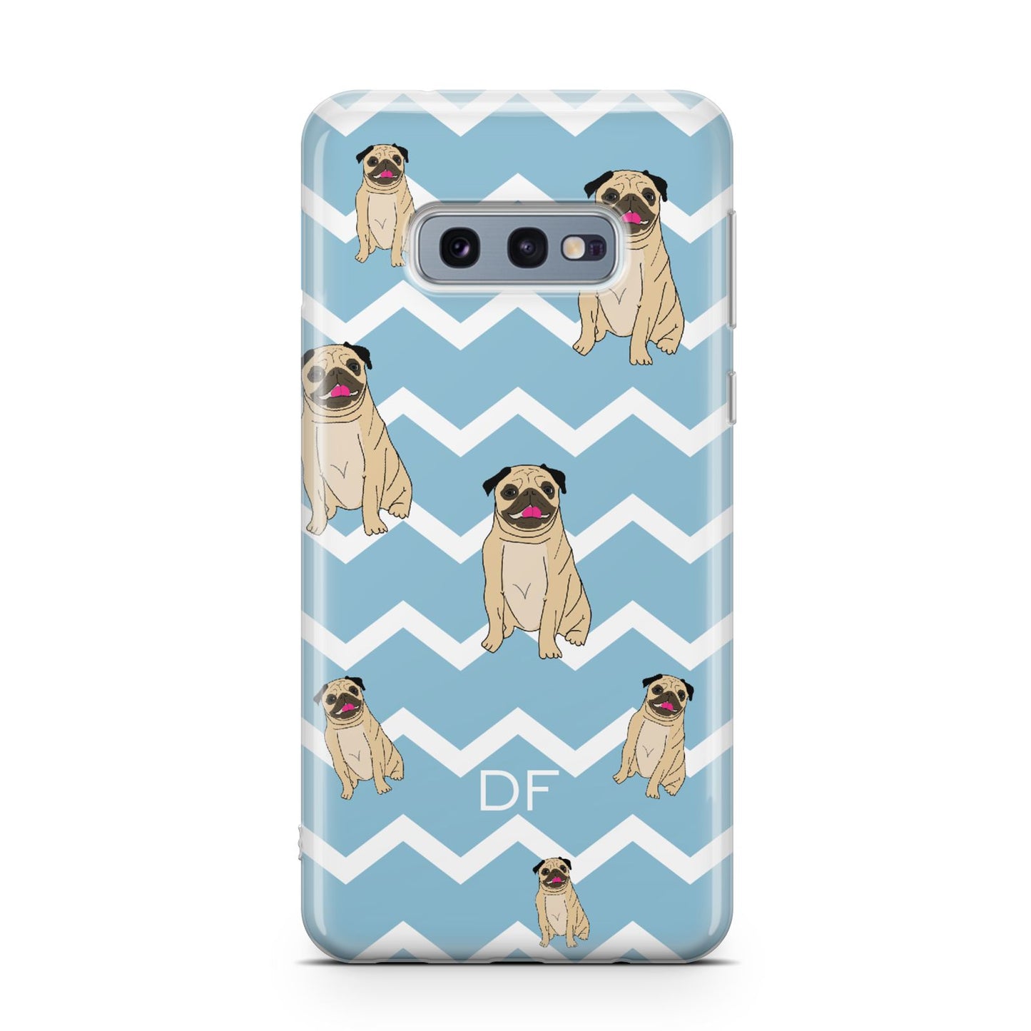 Personalised Pug Initials Samsung Galaxy S10E Case