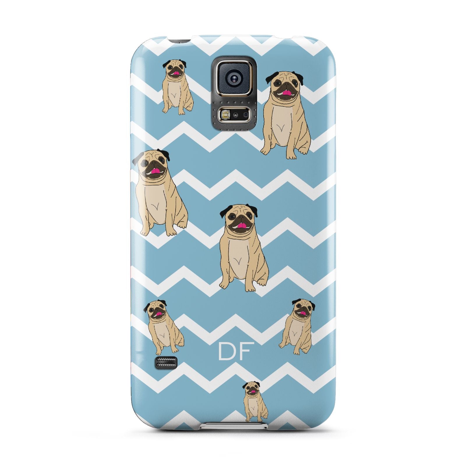 Personalised Pug Initials Samsung Galaxy S5 Case