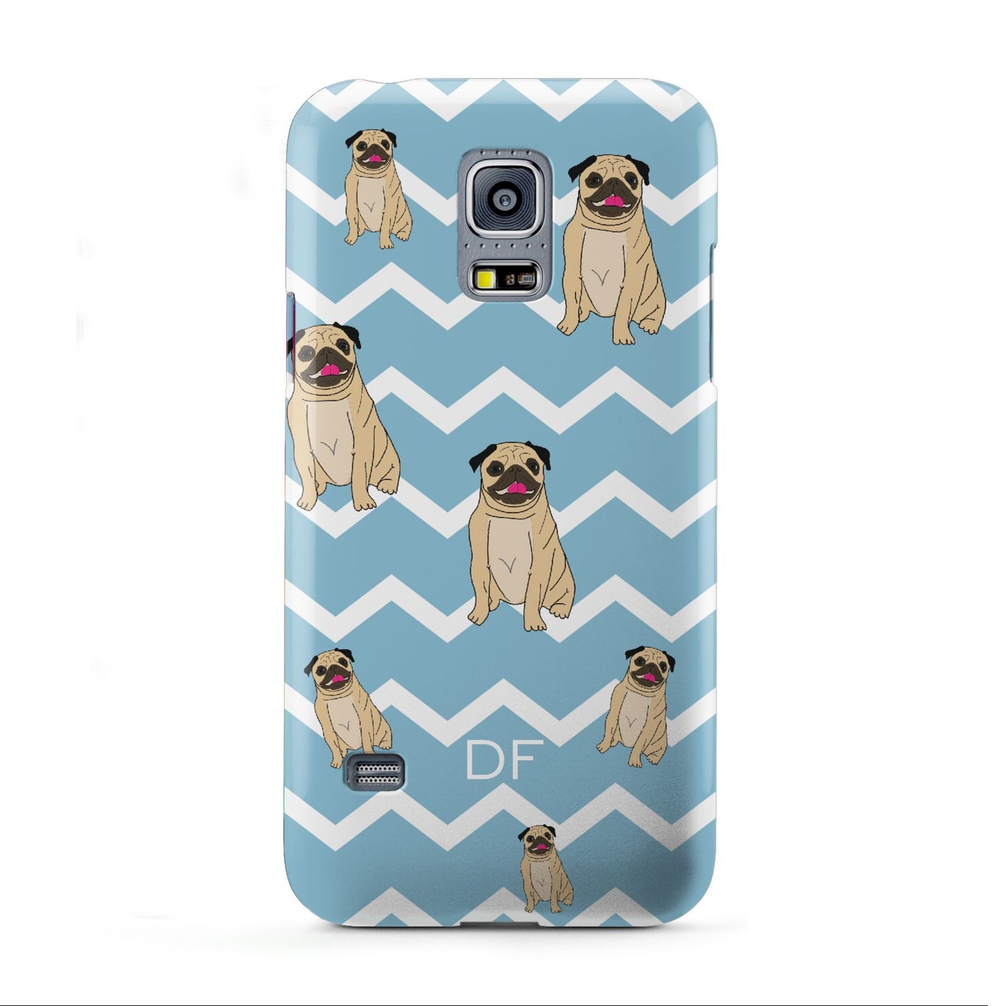 Personalised Pug Initials Samsung Galaxy S5 Mini Case