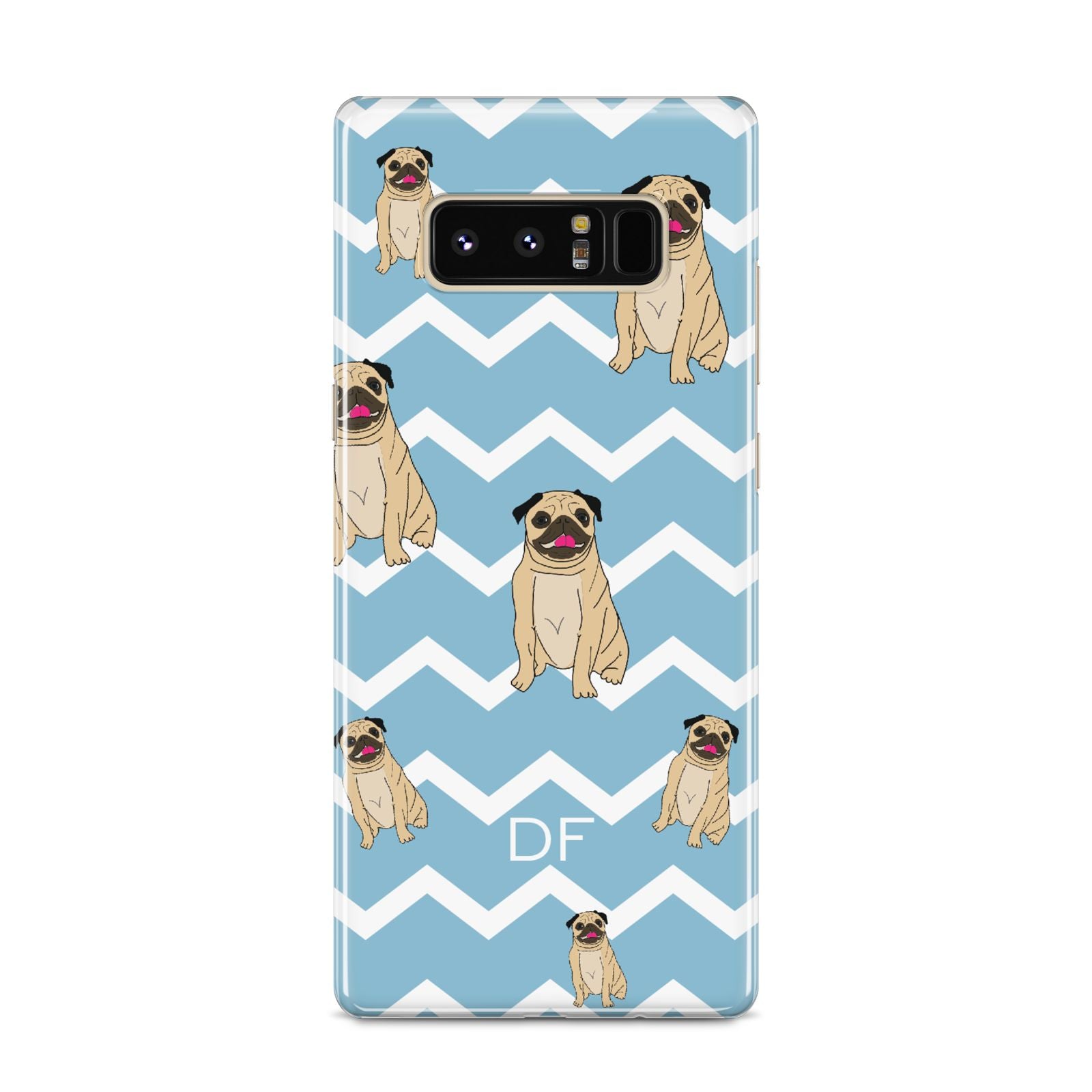 Personalised Pug Initials Samsung Galaxy S8 Case