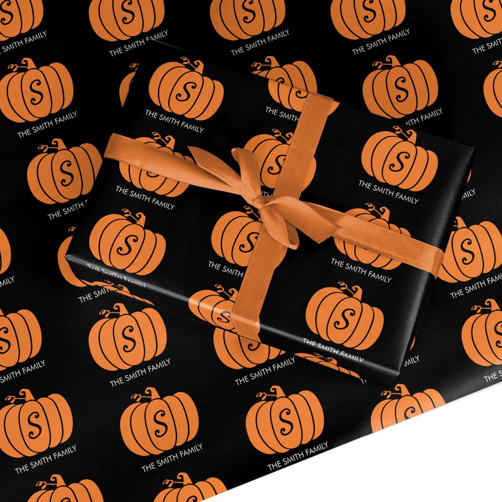 Personalised Pumpkin Custom Wrapping Paper