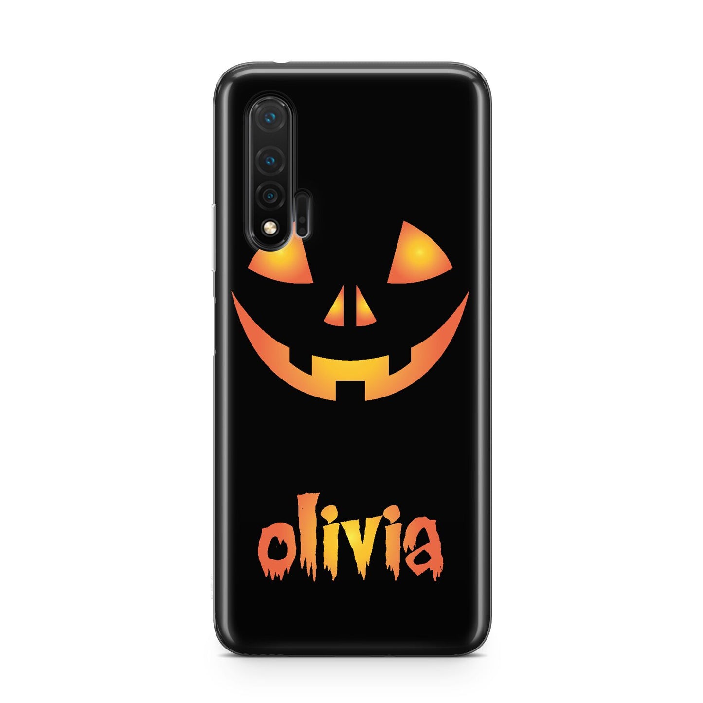 Personalised Pumpkin Face Halloween Huawei Nova 6 Phone Case