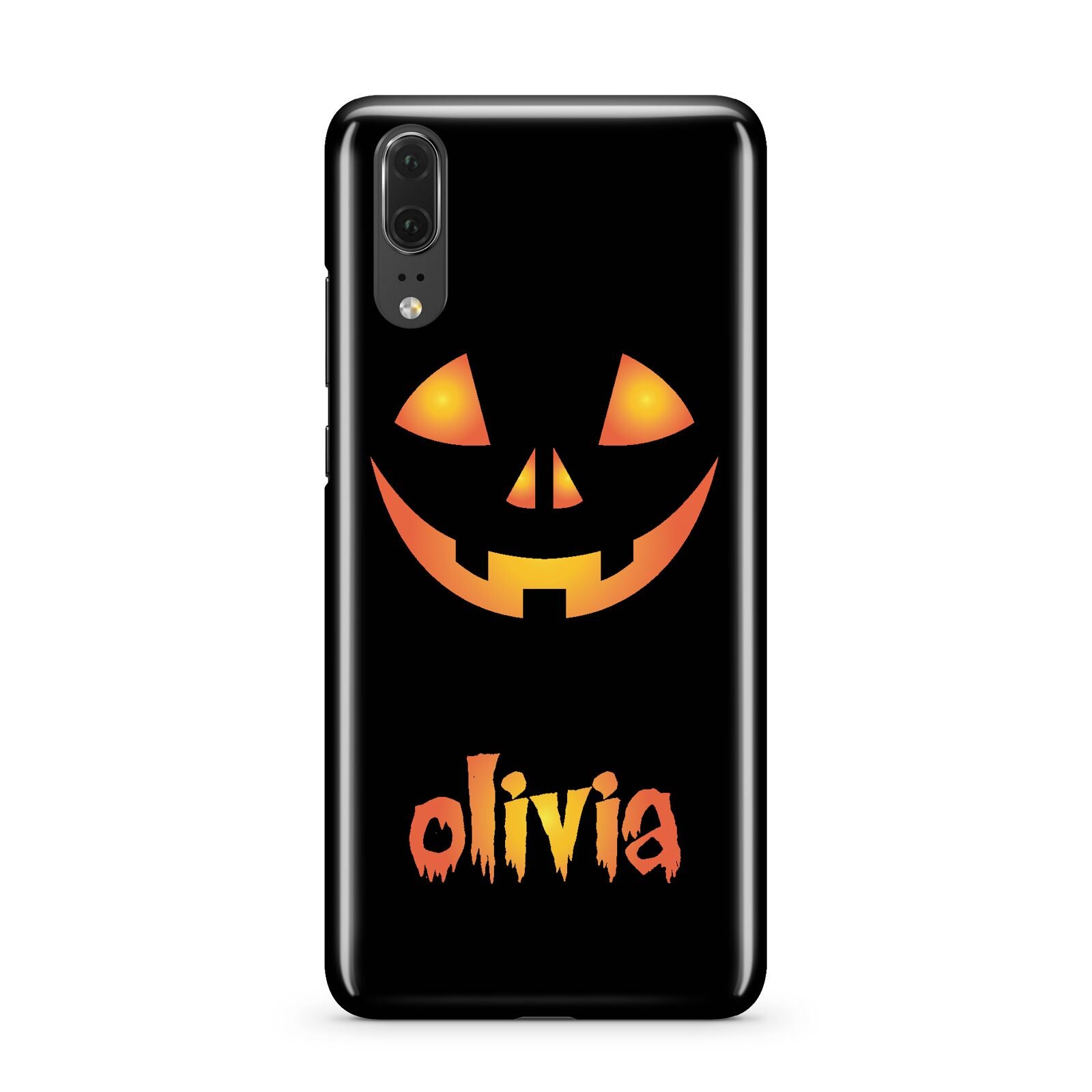 Personalised Pumpkin Face Halloween Huawei P20 Phone Case