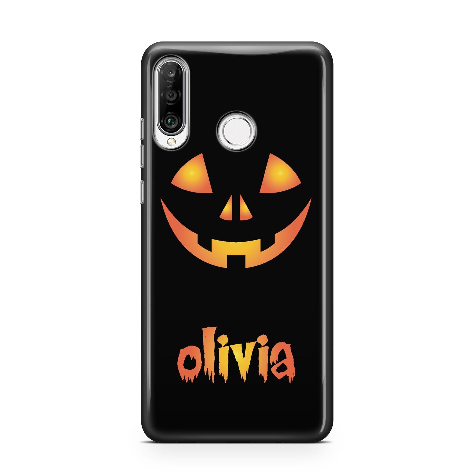 Personalised Pumpkin Face Halloween Huawei P30 Lite Phone Case