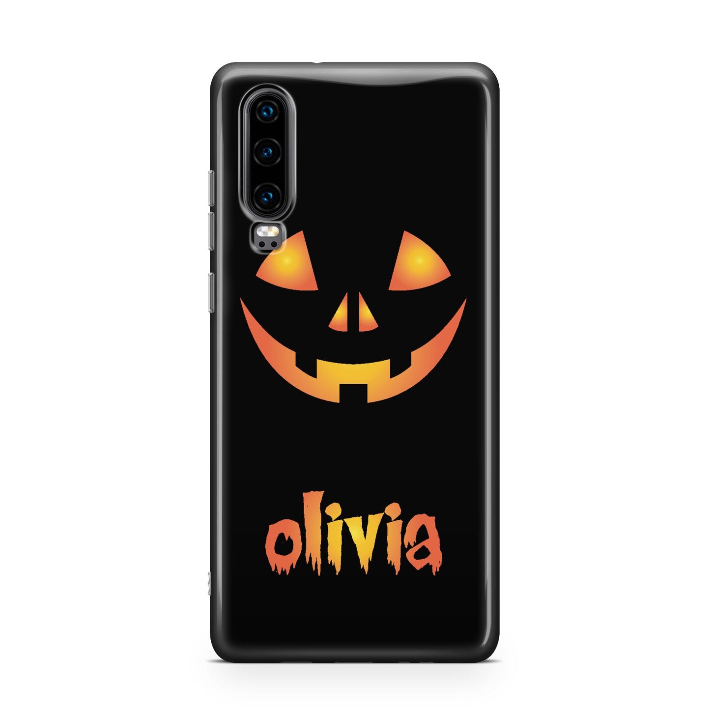 Personalised Pumpkin Face Halloween Huawei P30 Phone Case