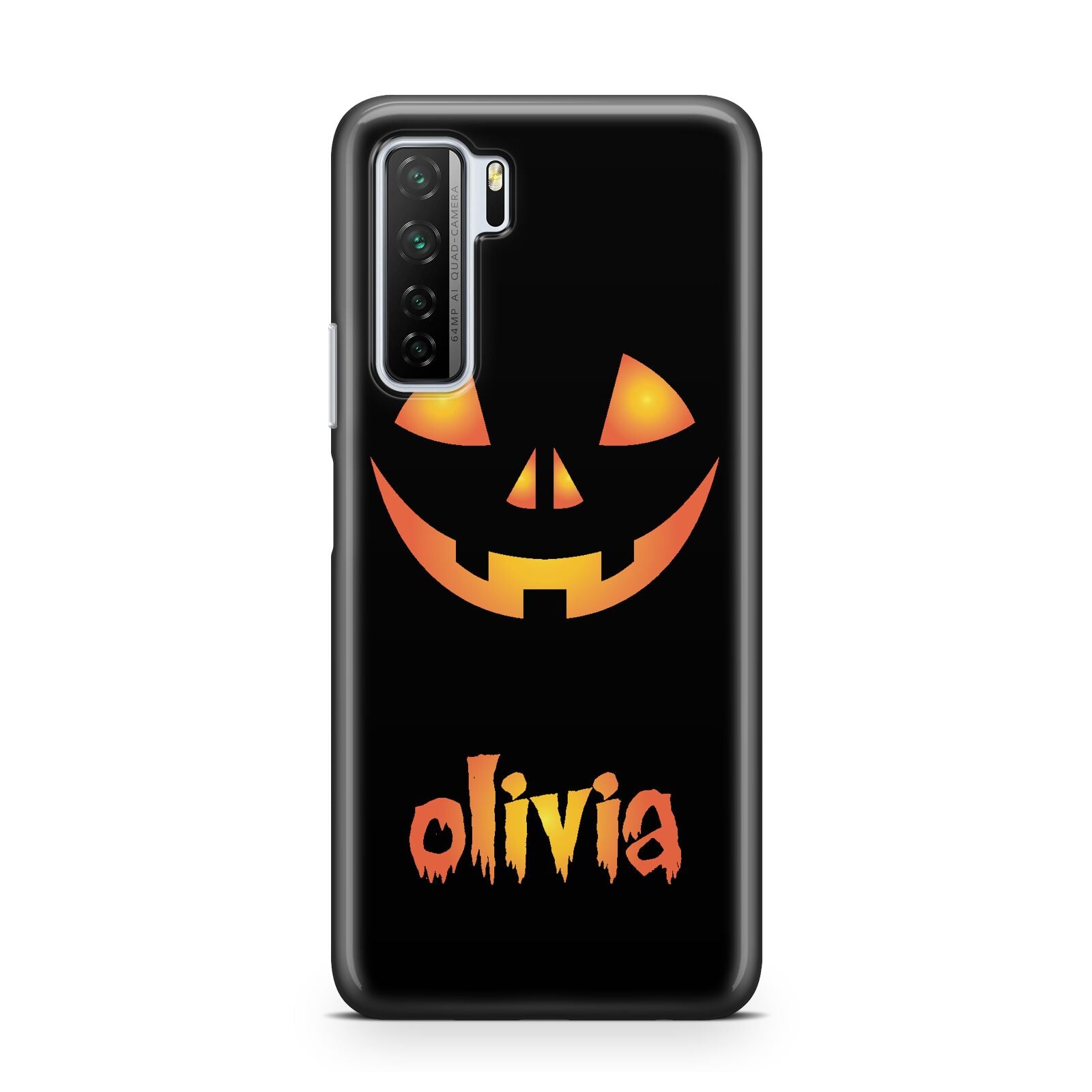 Personalised Pumpkin Face Halloween Huawei P40 Lite 5G Phone Case