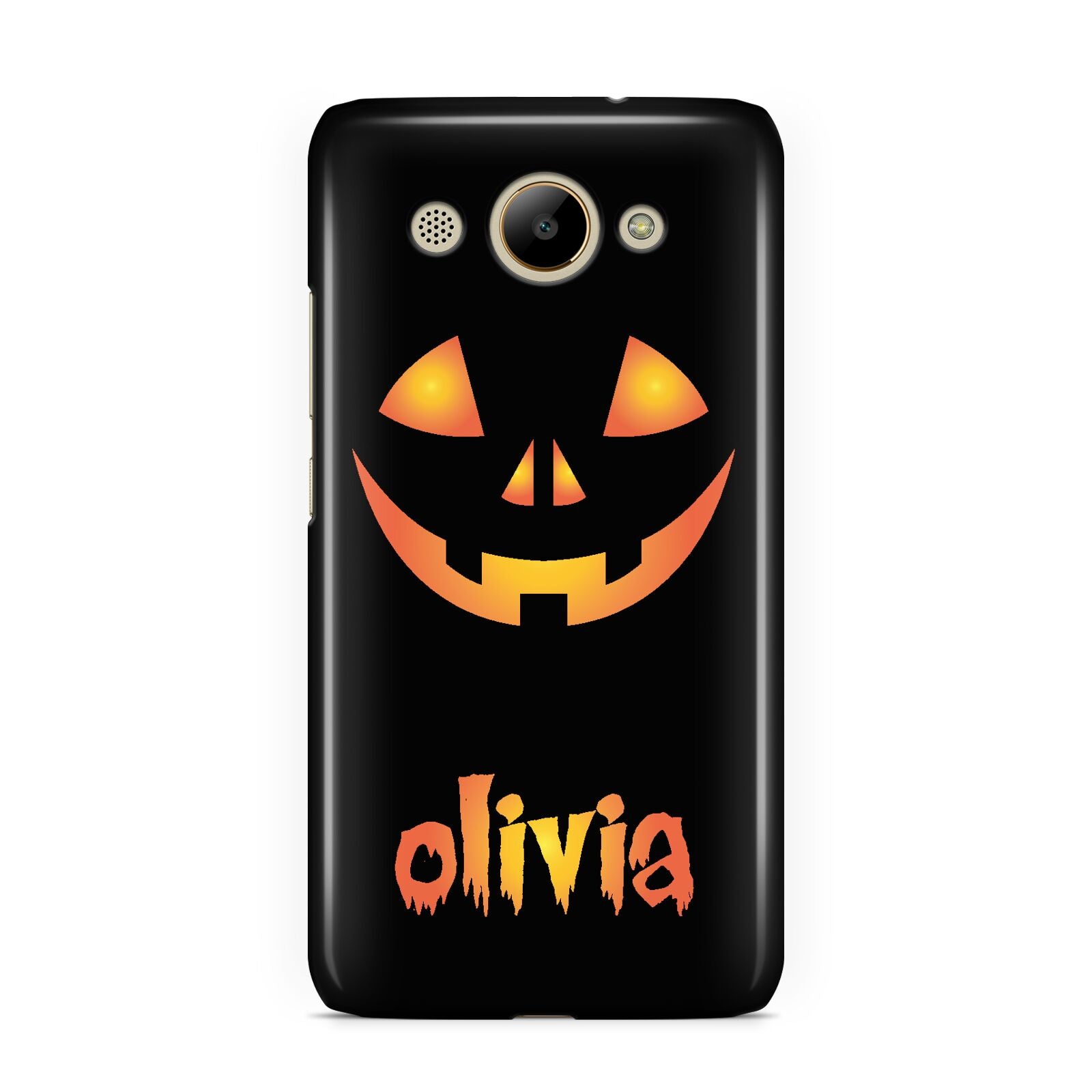 Personalised Pumpkin Face Halloween Huawei Y3 2017