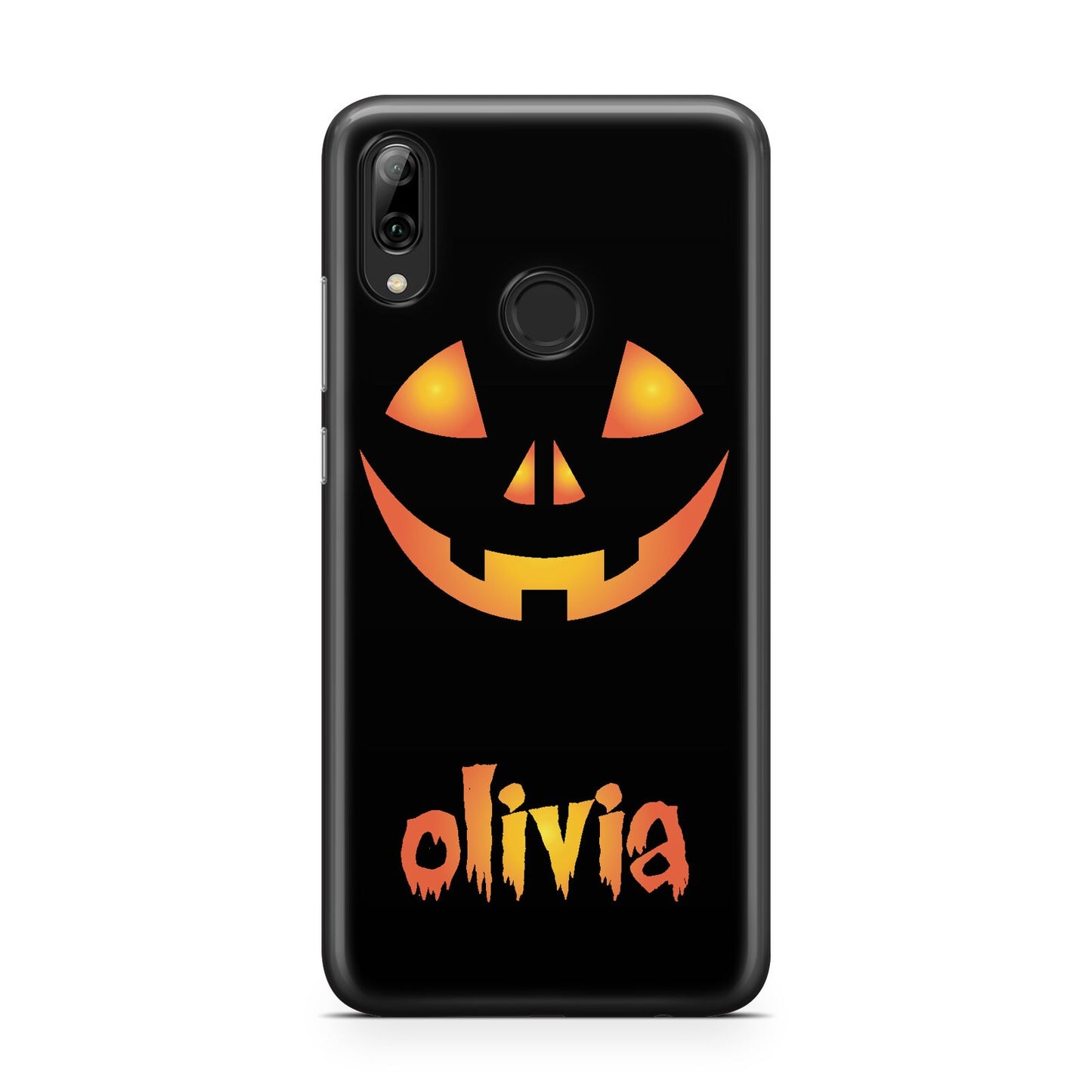 Personalised Pumpkin Face Halloween Huawei Y7 2019