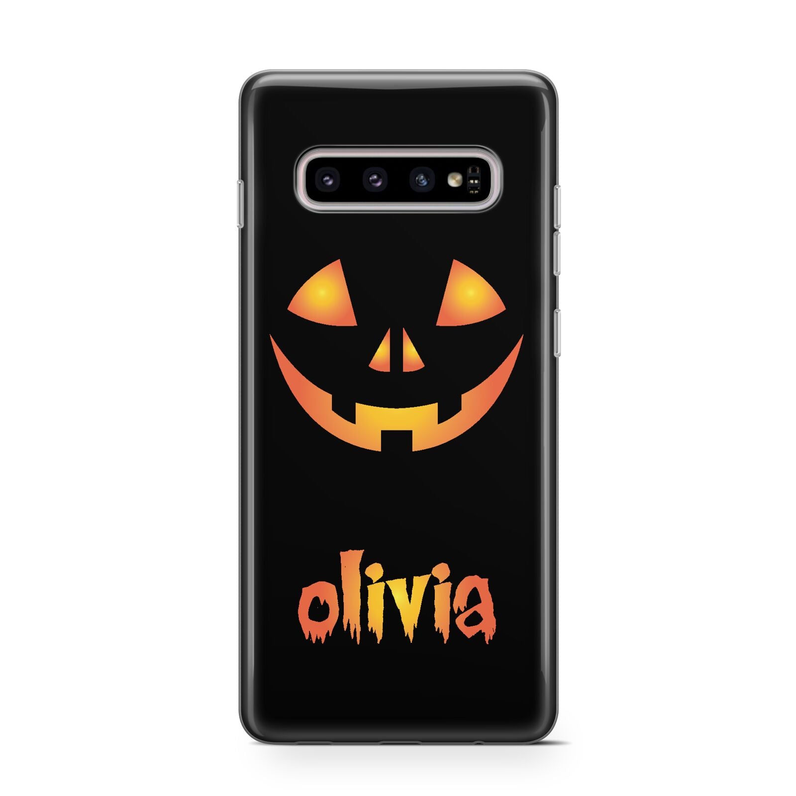 Personalised Pumpkin Face Halloween Protective Samsung Galaxy Case