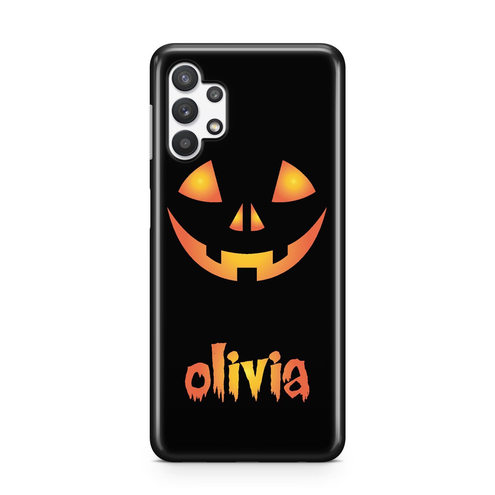 Personalised Pumpkin Face Halloween Samsung A32 5G Case