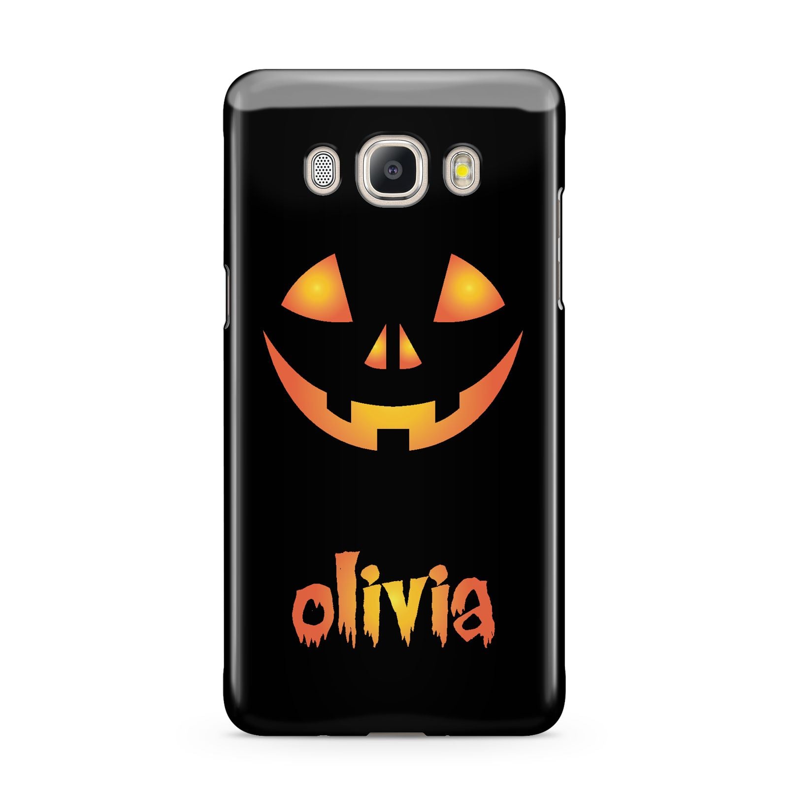 Personalised Pumpkin Face Halloween Samsung Galaxy J5 2016 Case