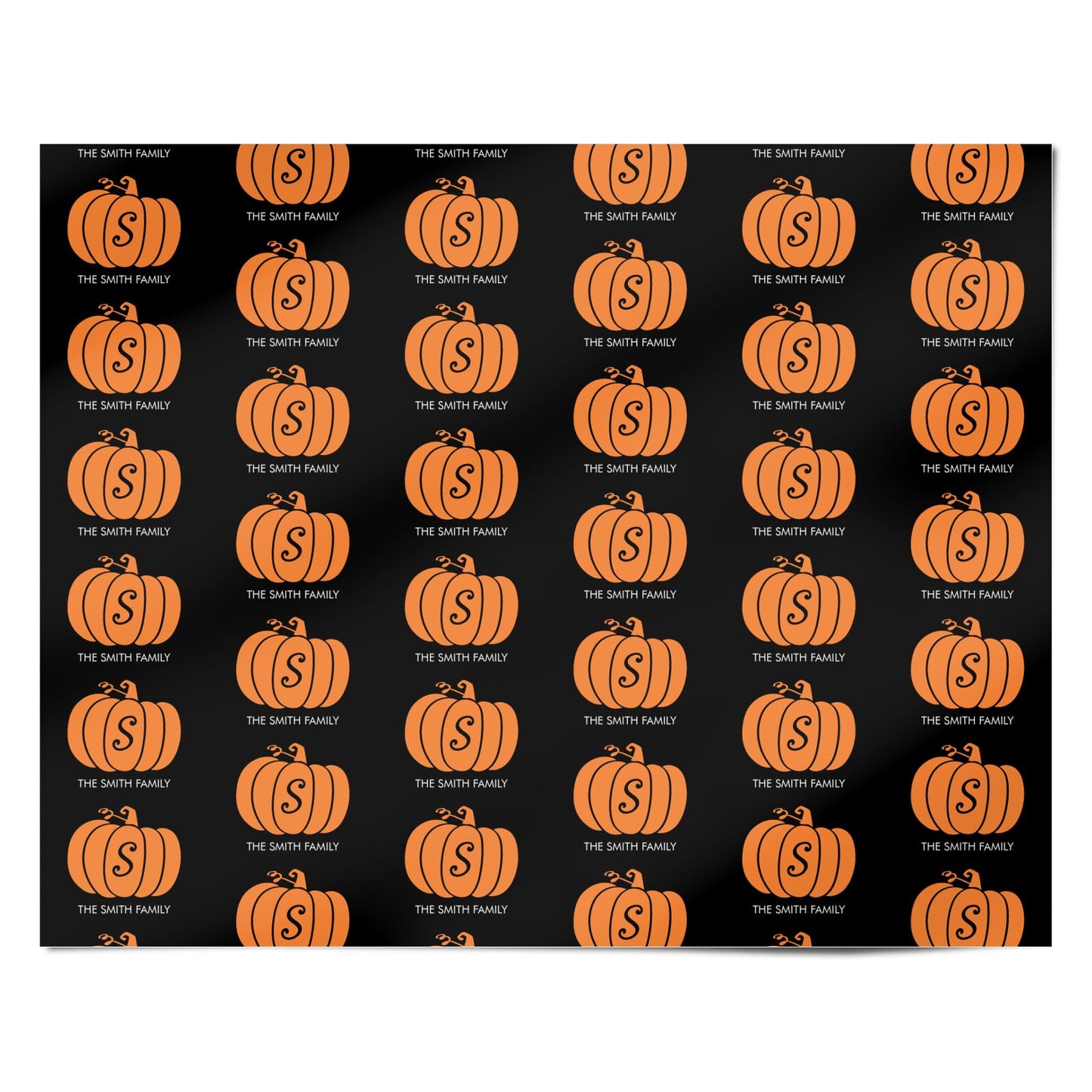 Personalised Pumpkin Personalised Wrapping Paper Alternative