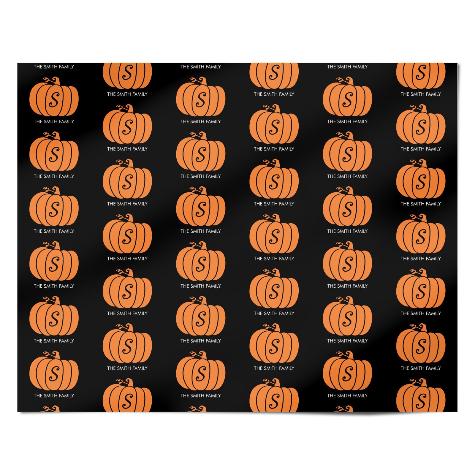 Personalised Pumpkin Personalised Wrapping Paper Alternative