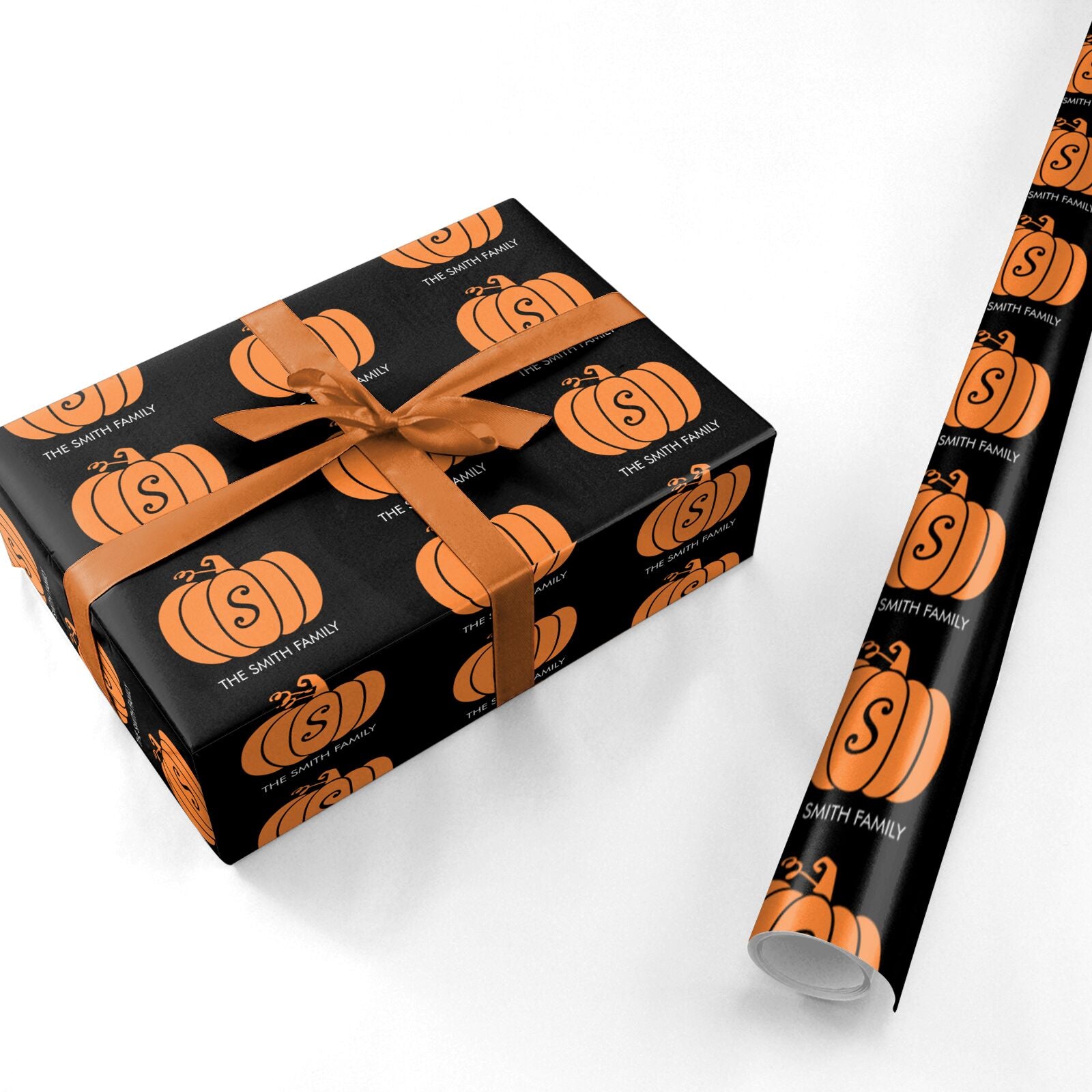 Personalised Pumpkin Personalised Wrapping Paper