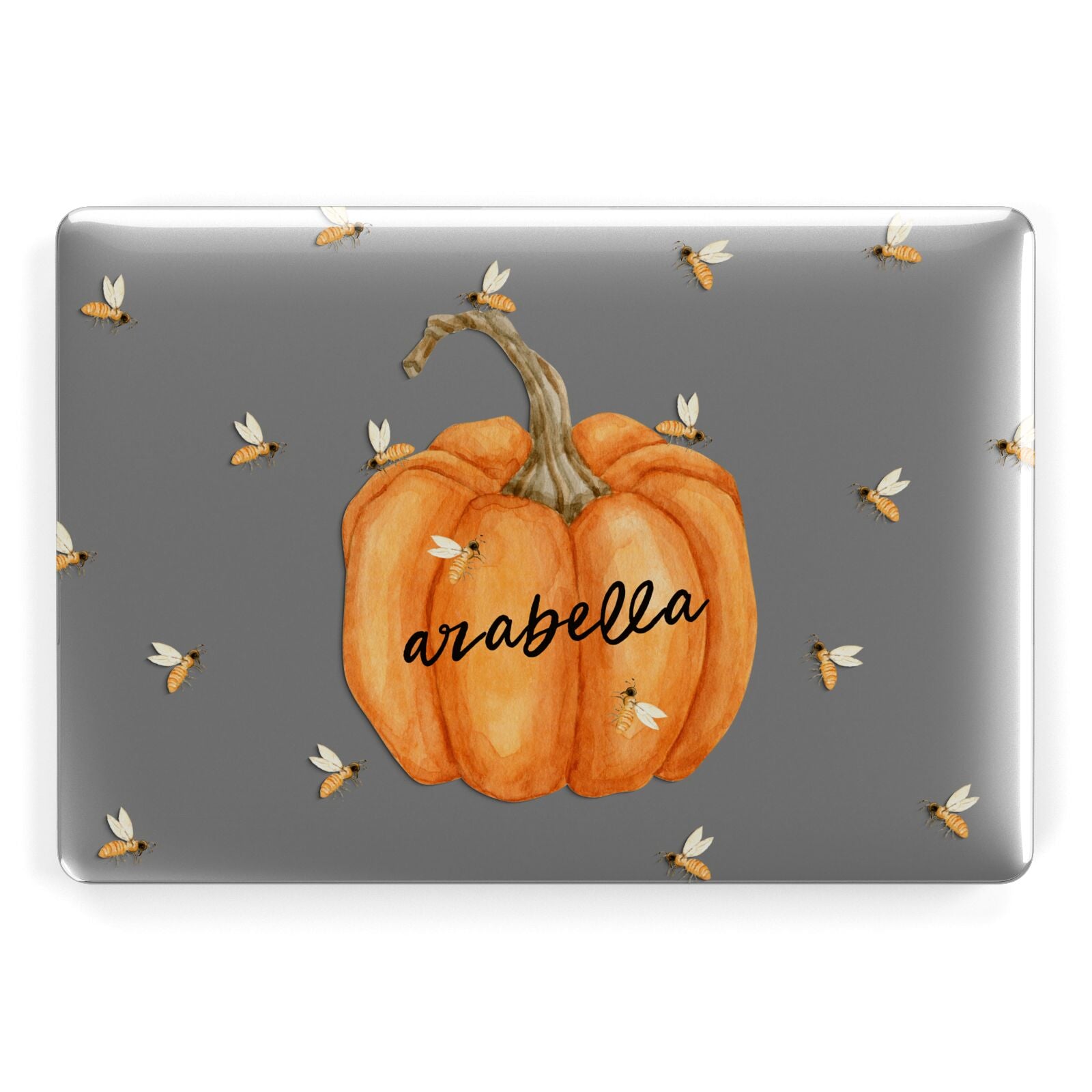 Personalised Pumpkin with Bees Apple MacBook Case