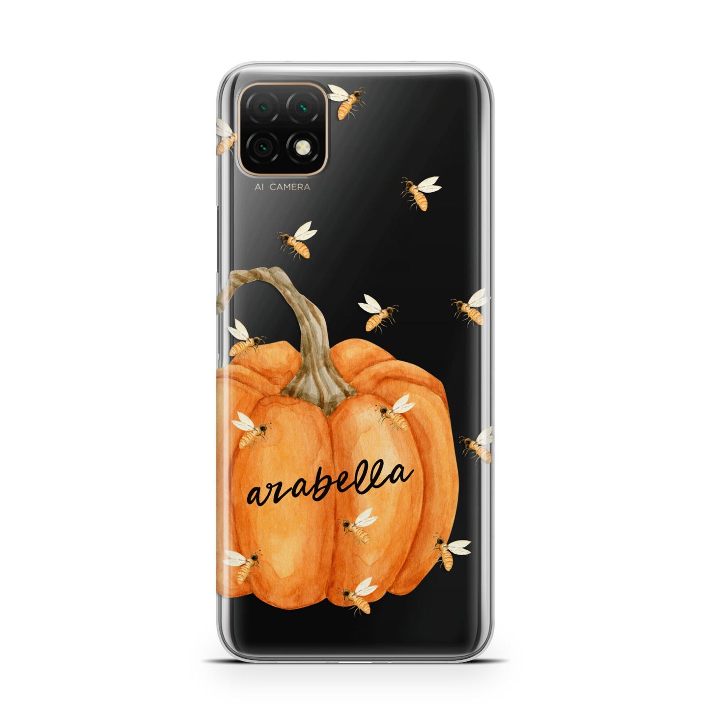 Personalised Pumpkin with Bees Huawei Enjoy 20 Phone Case