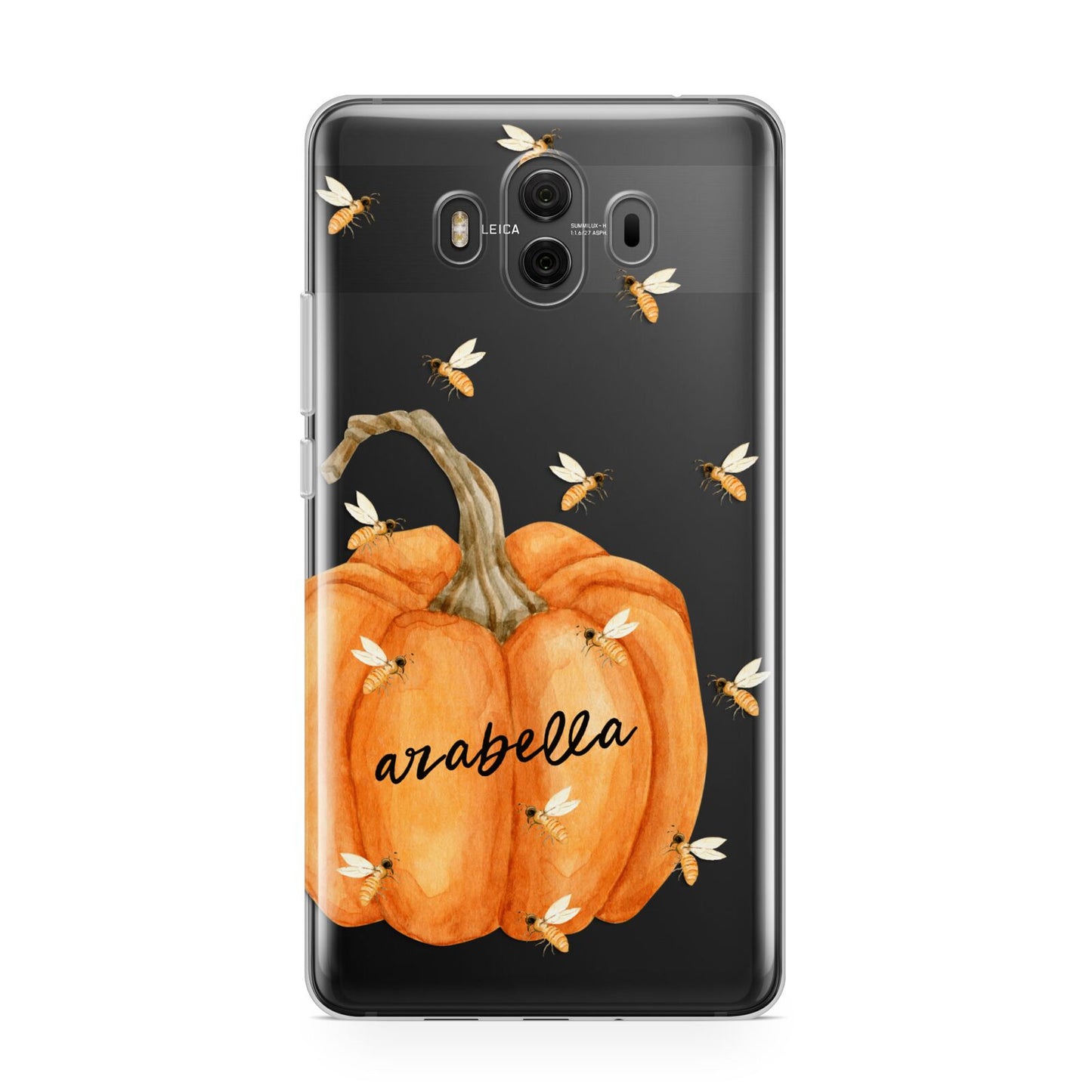 Personalised Pumpkin with Bees Huawei Mate 10 Protective Phone Case