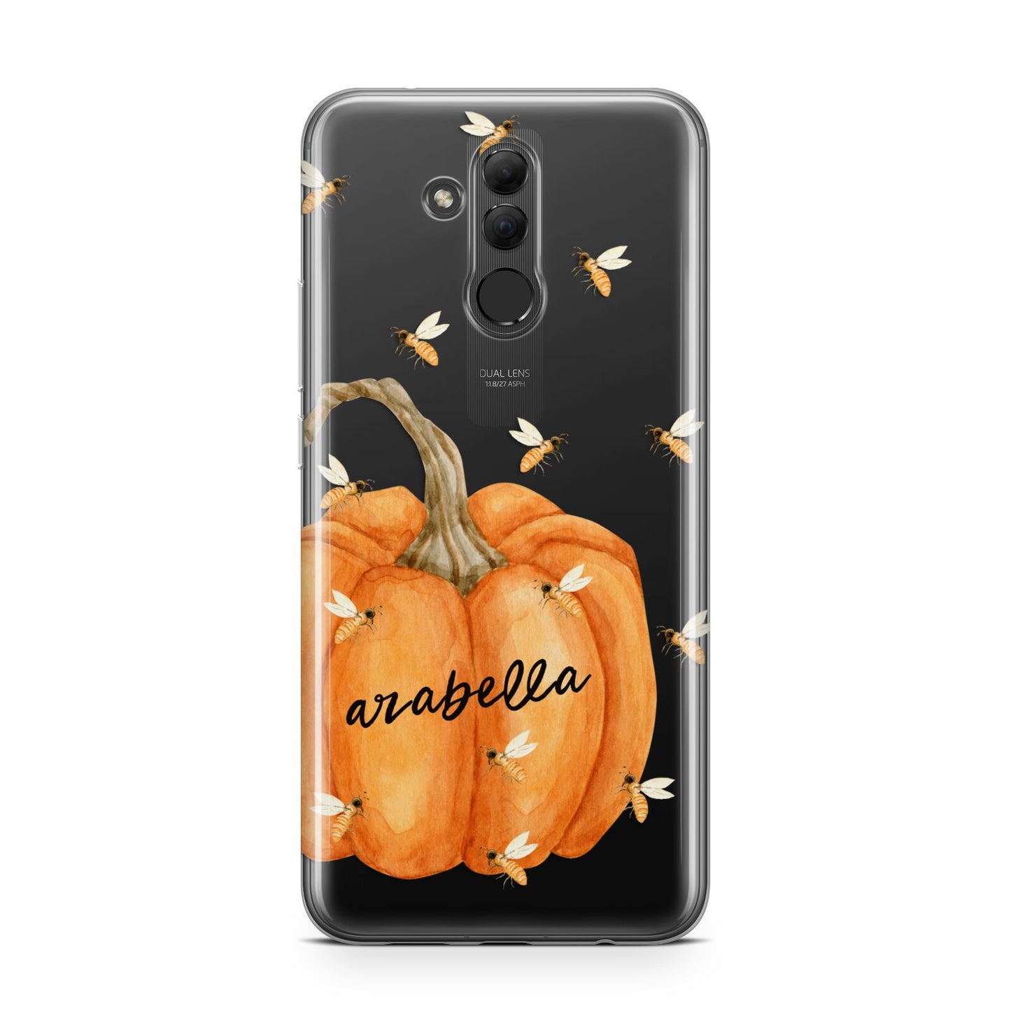 Personalised Pumpkin with Bees Huawei Mate 20 Lite