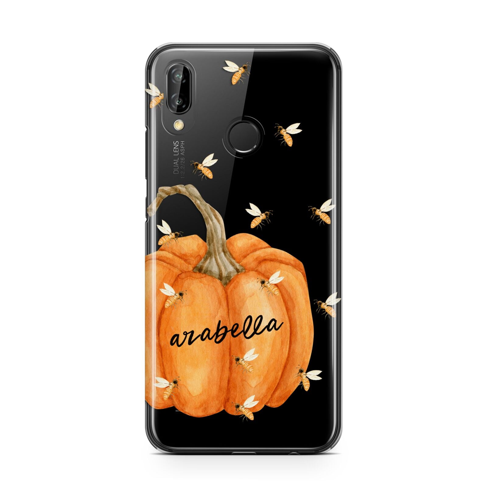 Personalised Pumpkin with Bees Huawei P20 Lite Phone Case