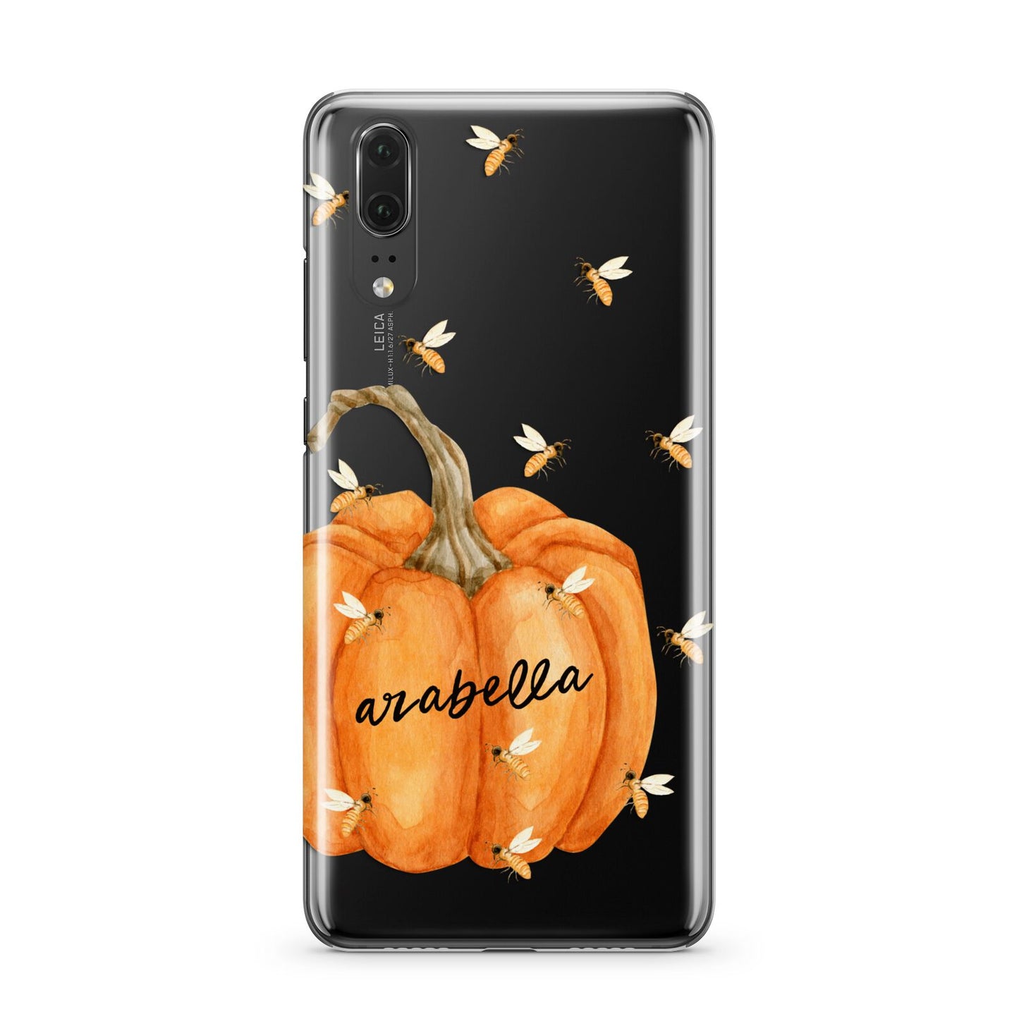 Personalised Pumpkin with Bees Huawei P20 Phone Case