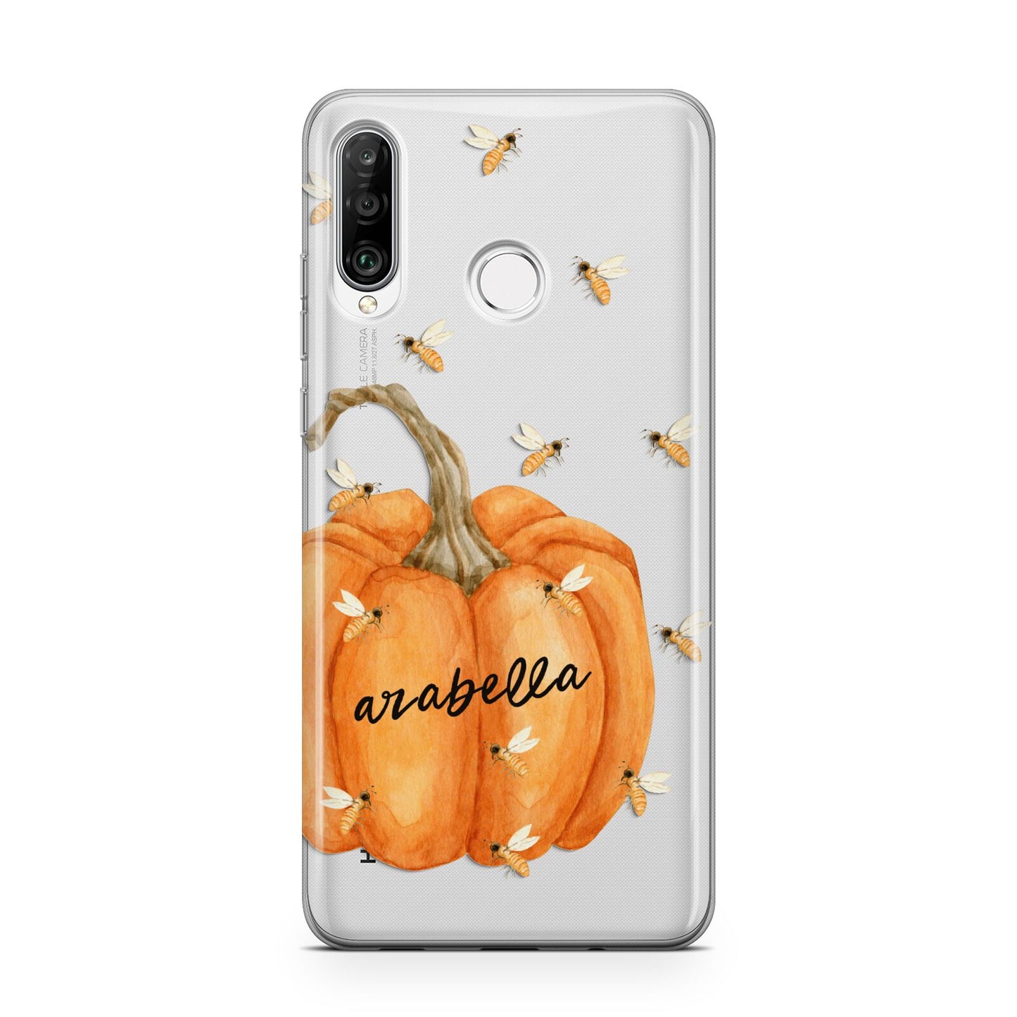 Personalised Pumpkin with Bees Huawei P30 Lite Phone Case