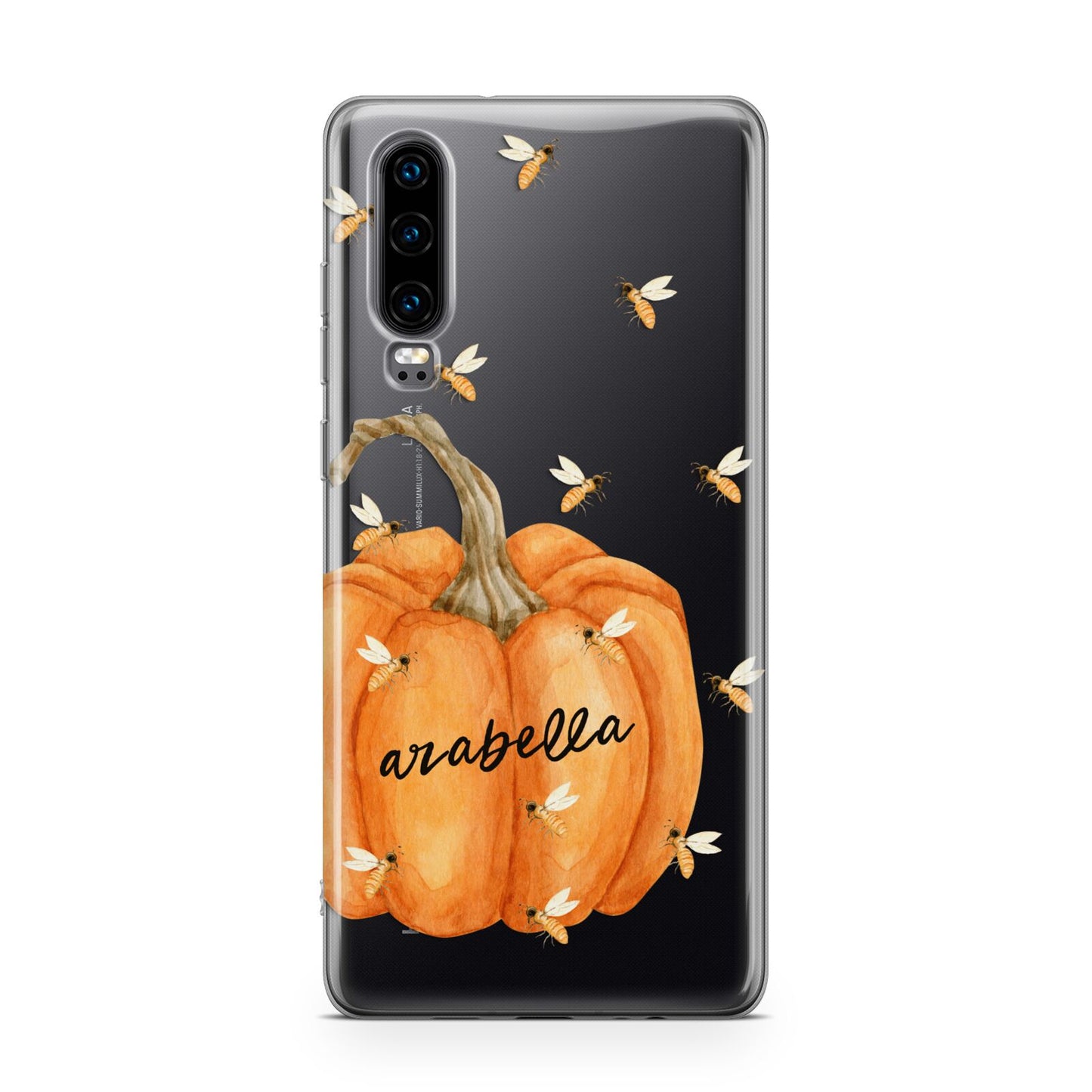 Personalised Pumpkin with Bees Huawei P30 Phone Case