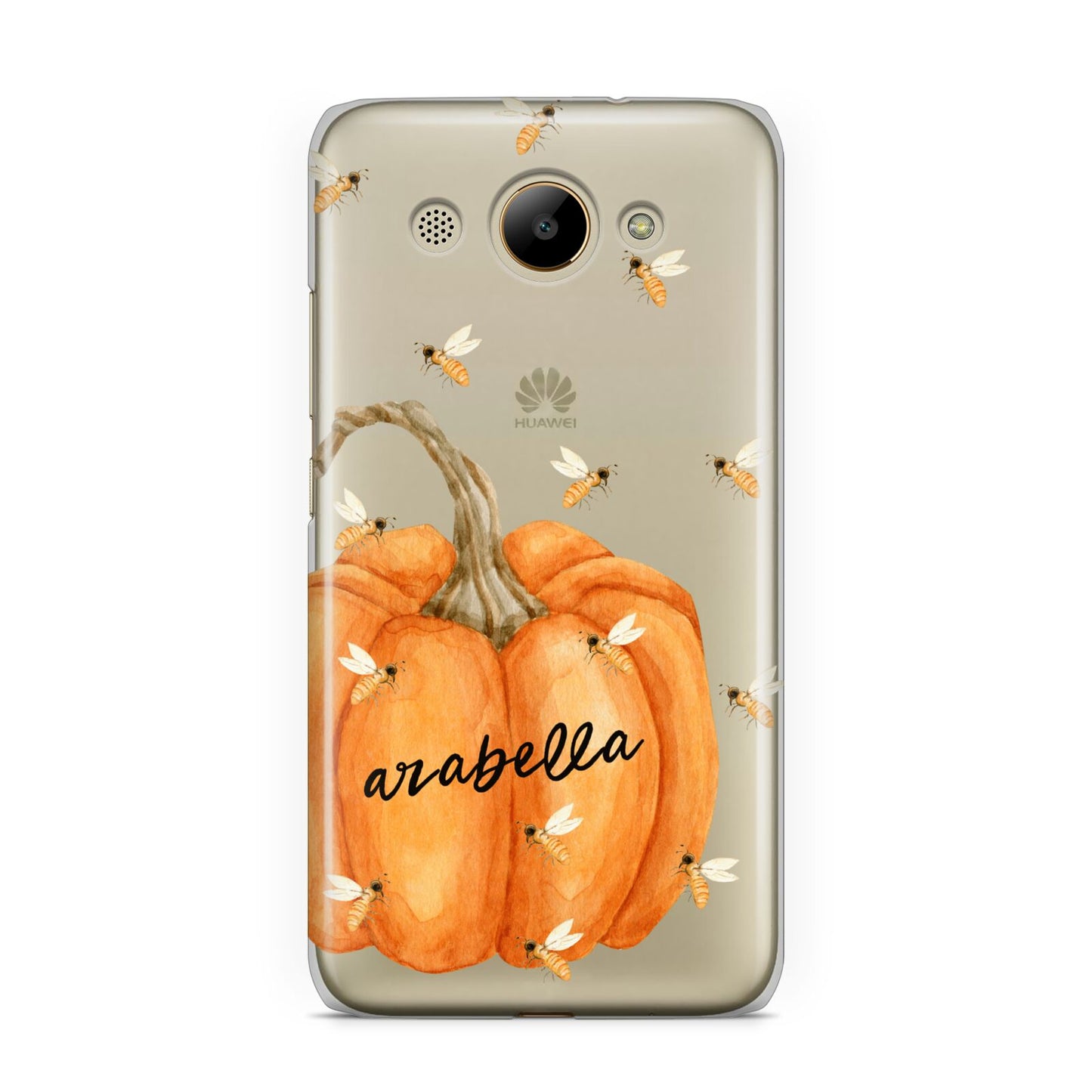 Personalised Pumpkin with Bees Huawei Y3 2017