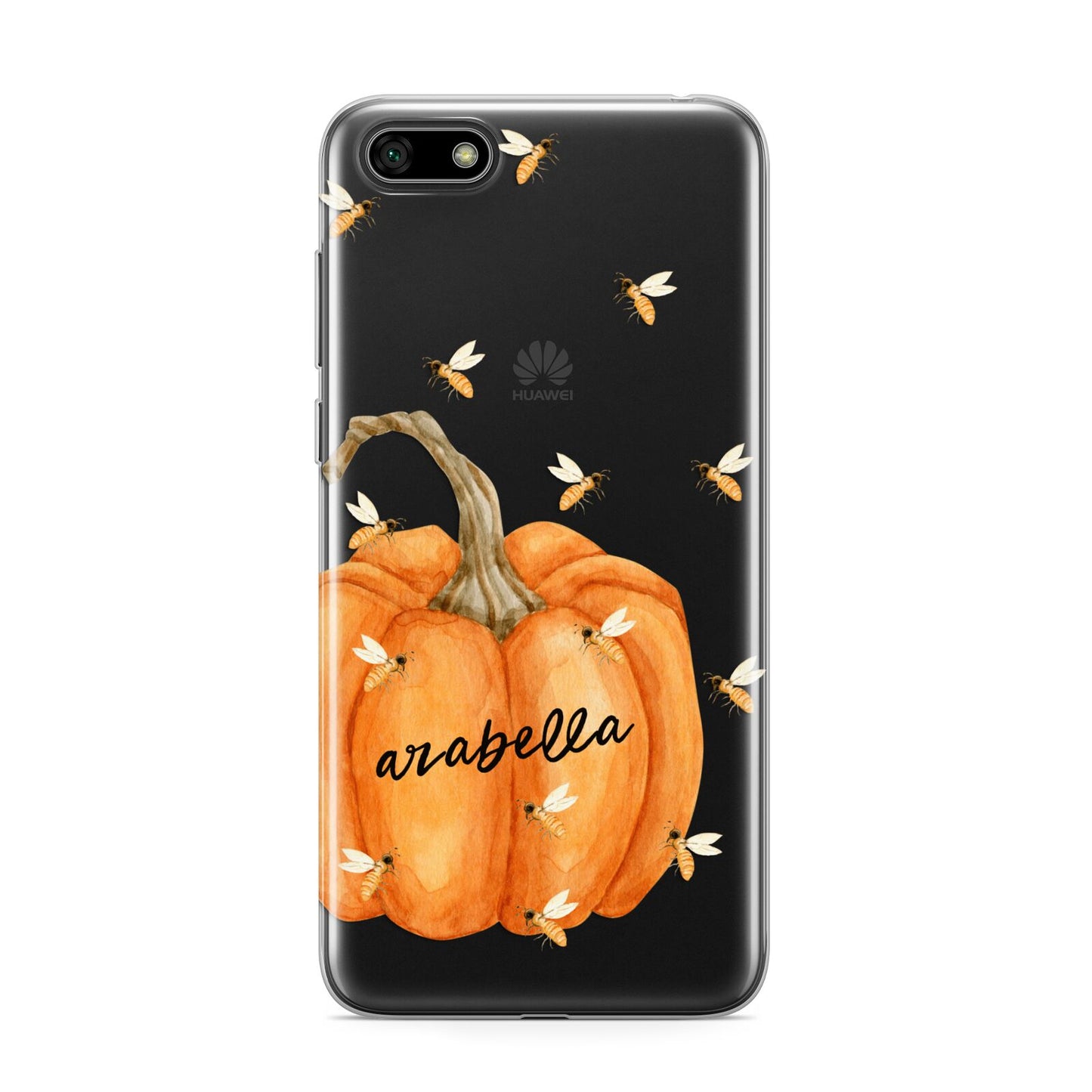 Personalised Pumpkin with Bees Huawei Y5 Prime 2018 Phone Case